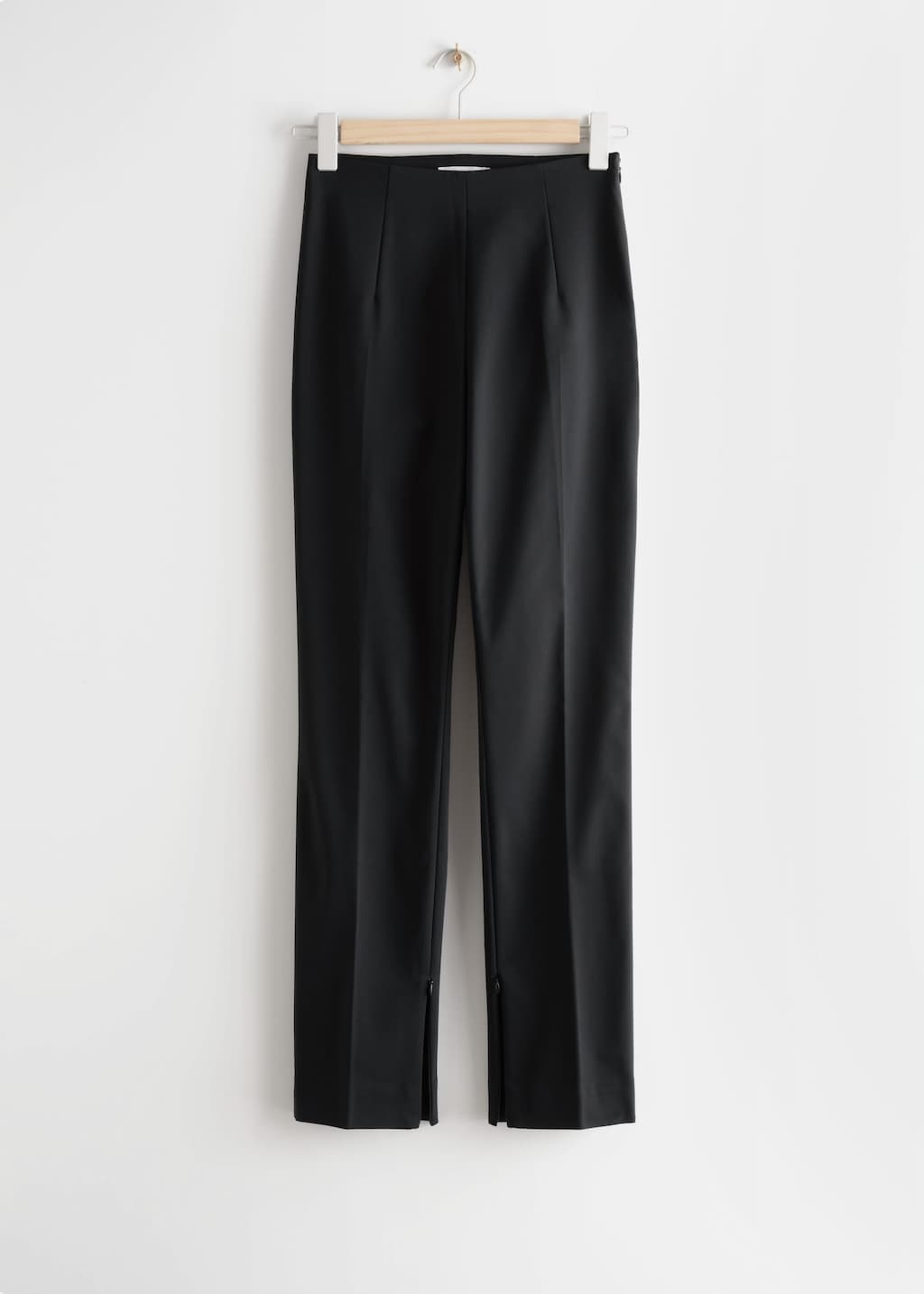 Pantalon slim avec fermeture éclair aux chevilles - Noir - Still Life
