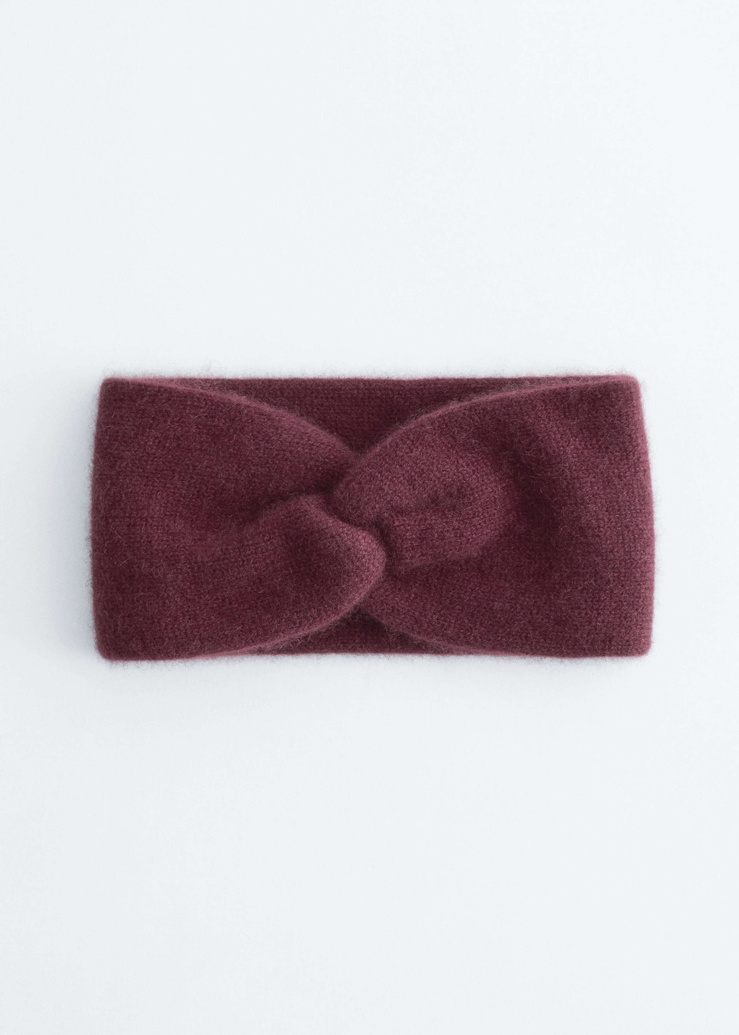 Image of Diadema de cachemira con nudo frontal