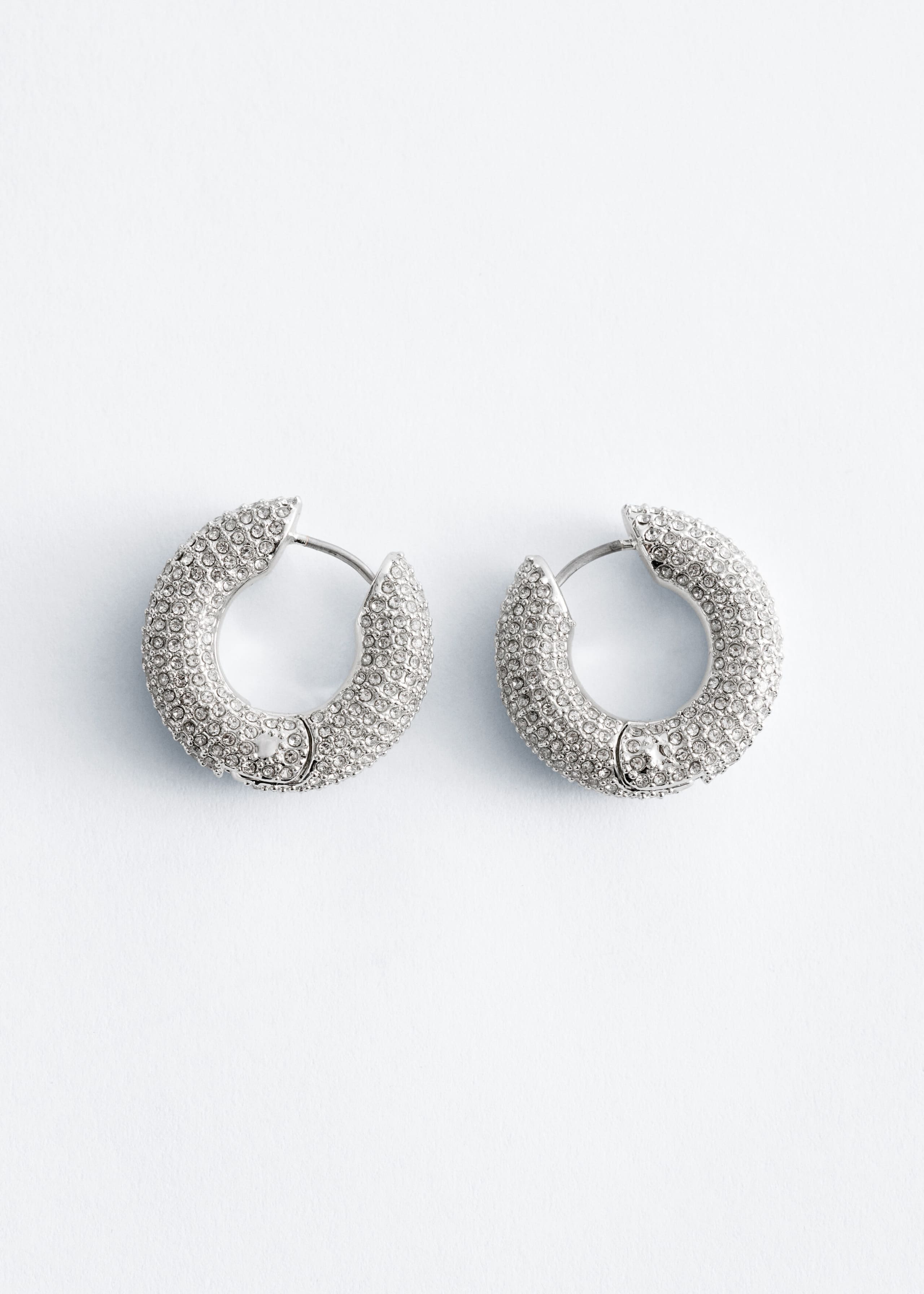 Image of Orecchini a cerchio con cristalli