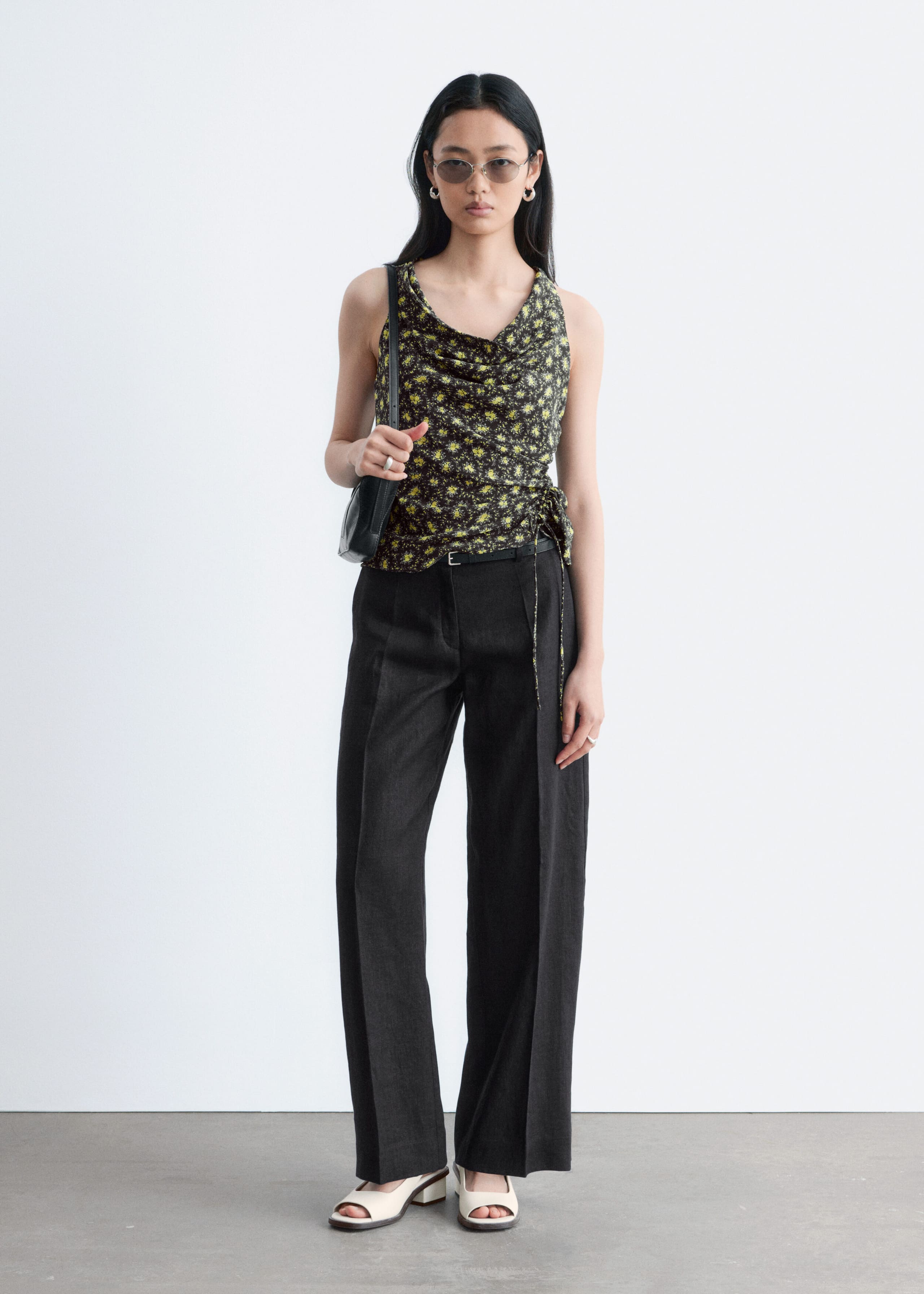 Image of Tailored Linen Trousers