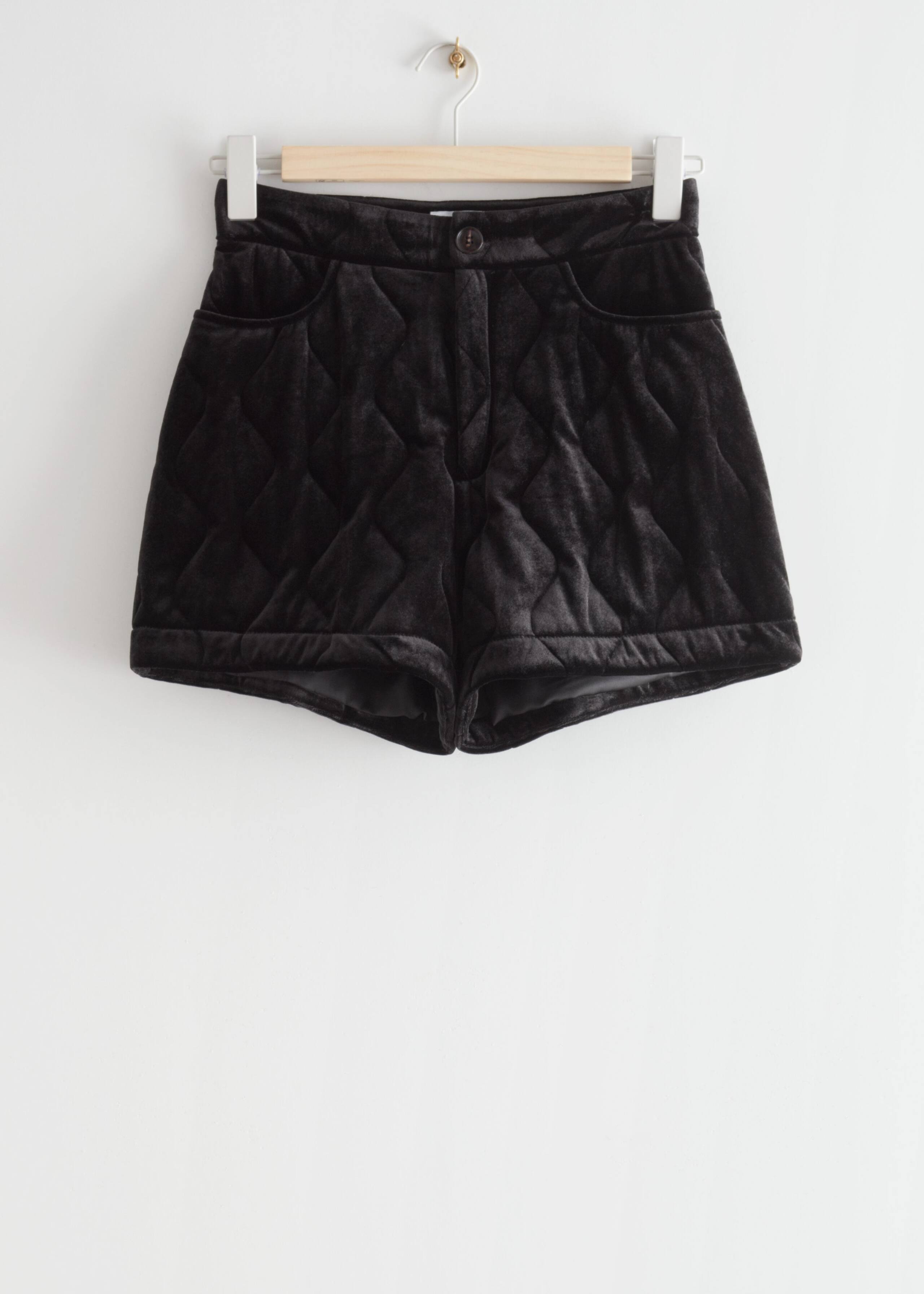 Quilted Shorts - Black - Bodegón