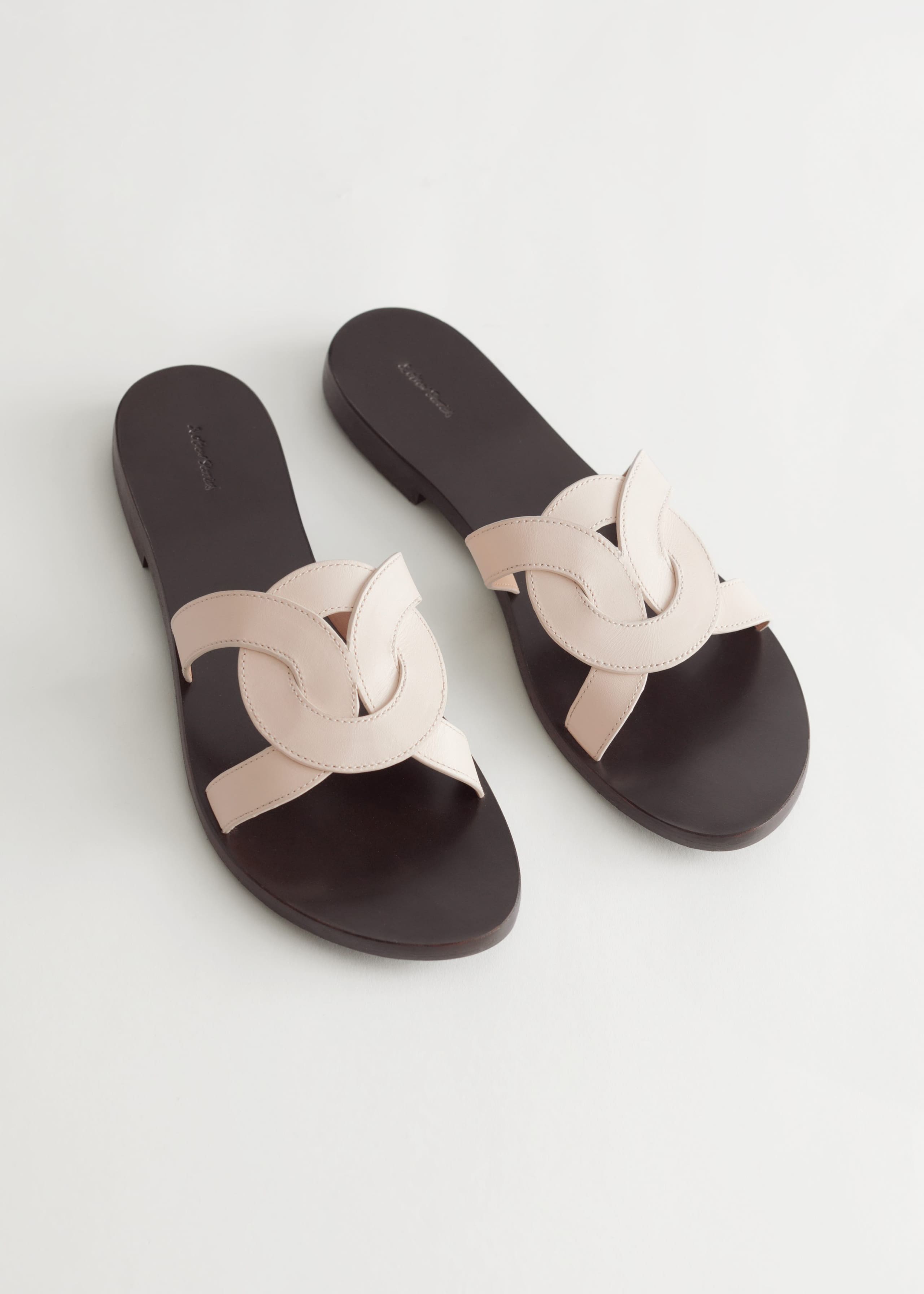 WovenLeatherSandals - Brown - Bodegón