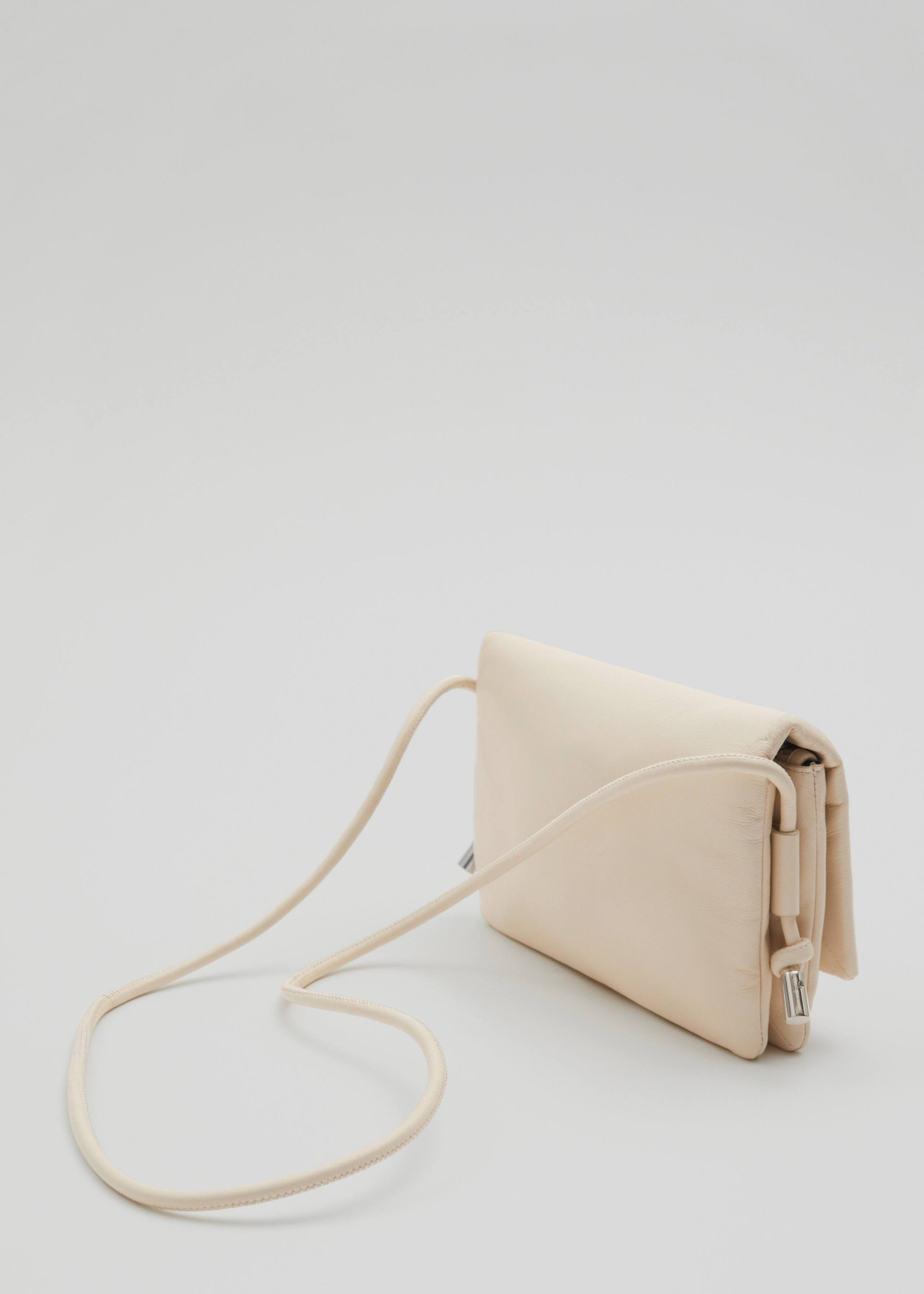 Borsa a tracolla in pelle - Cream - Natura morta
