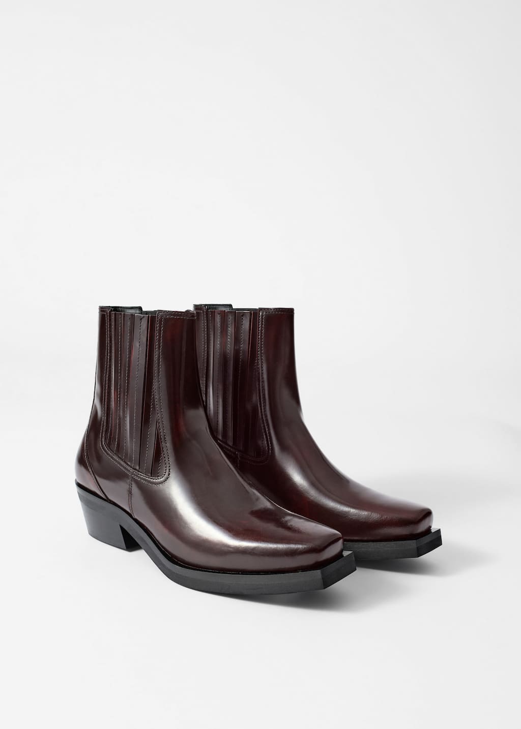Image of Chelseaboots i läder
