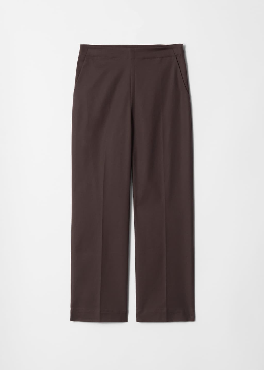 Pantaloni slim con pieghe pressate