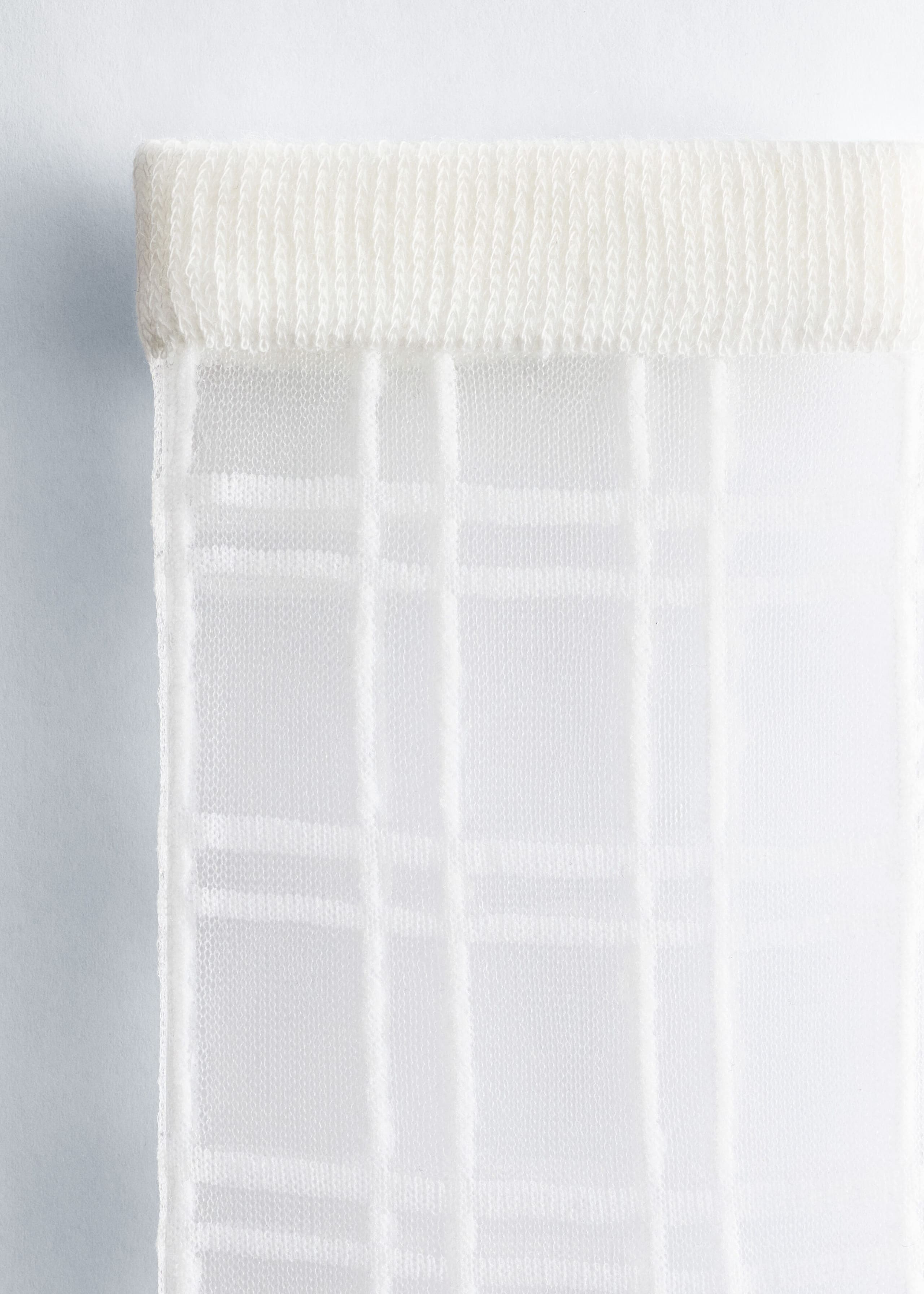Image of Sheer Checked Socks