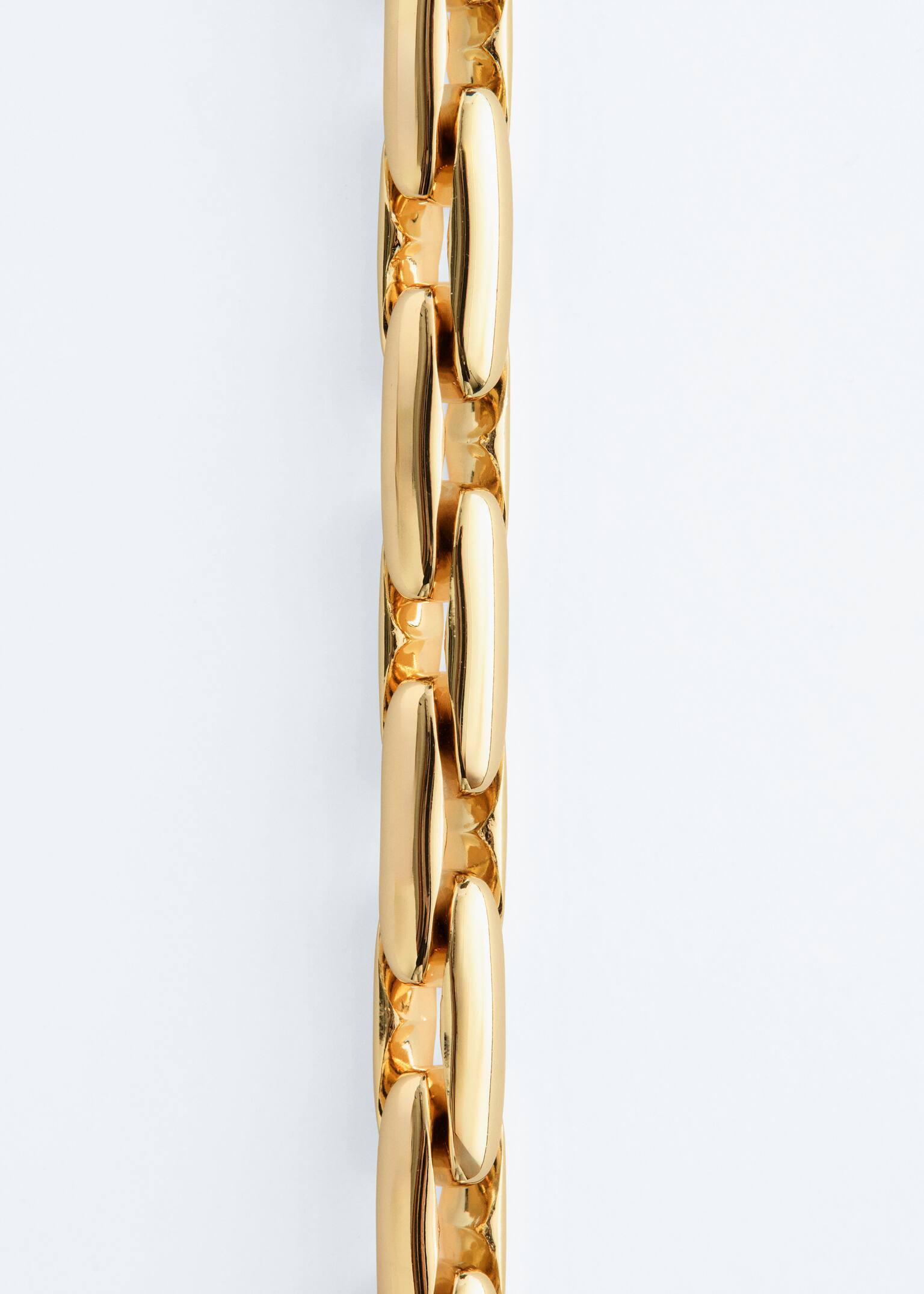 Paperclip Chain Necklace - Zlatá - 3