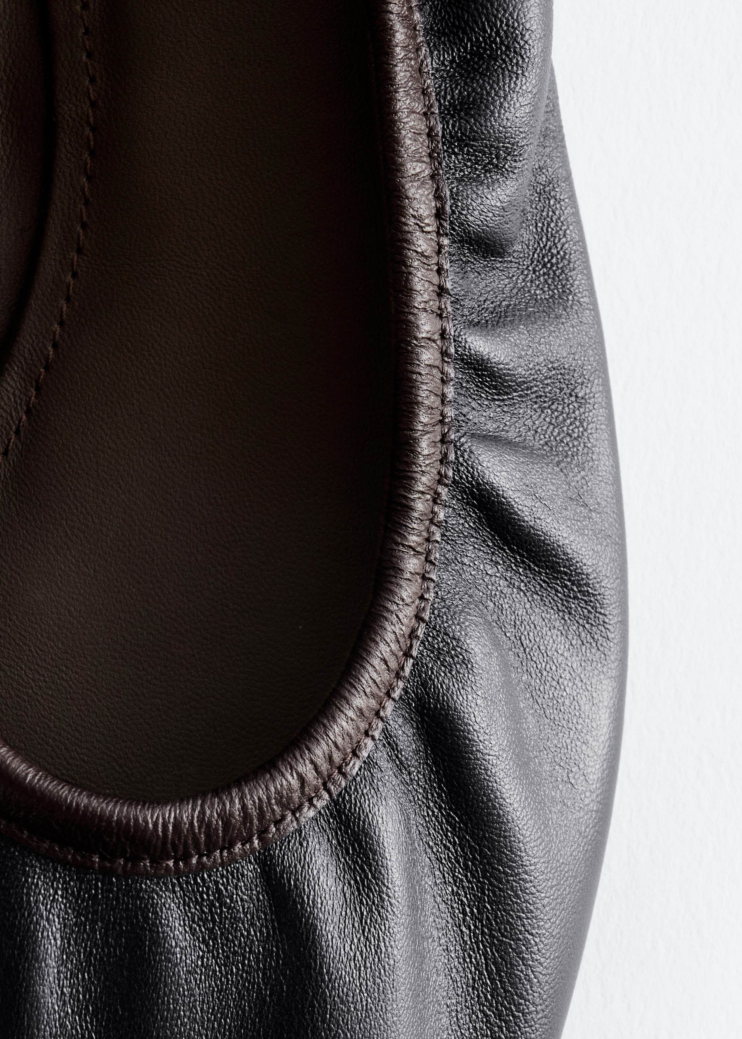 Leather Ballet Flats - {{variantName}} - Descriptive Detail