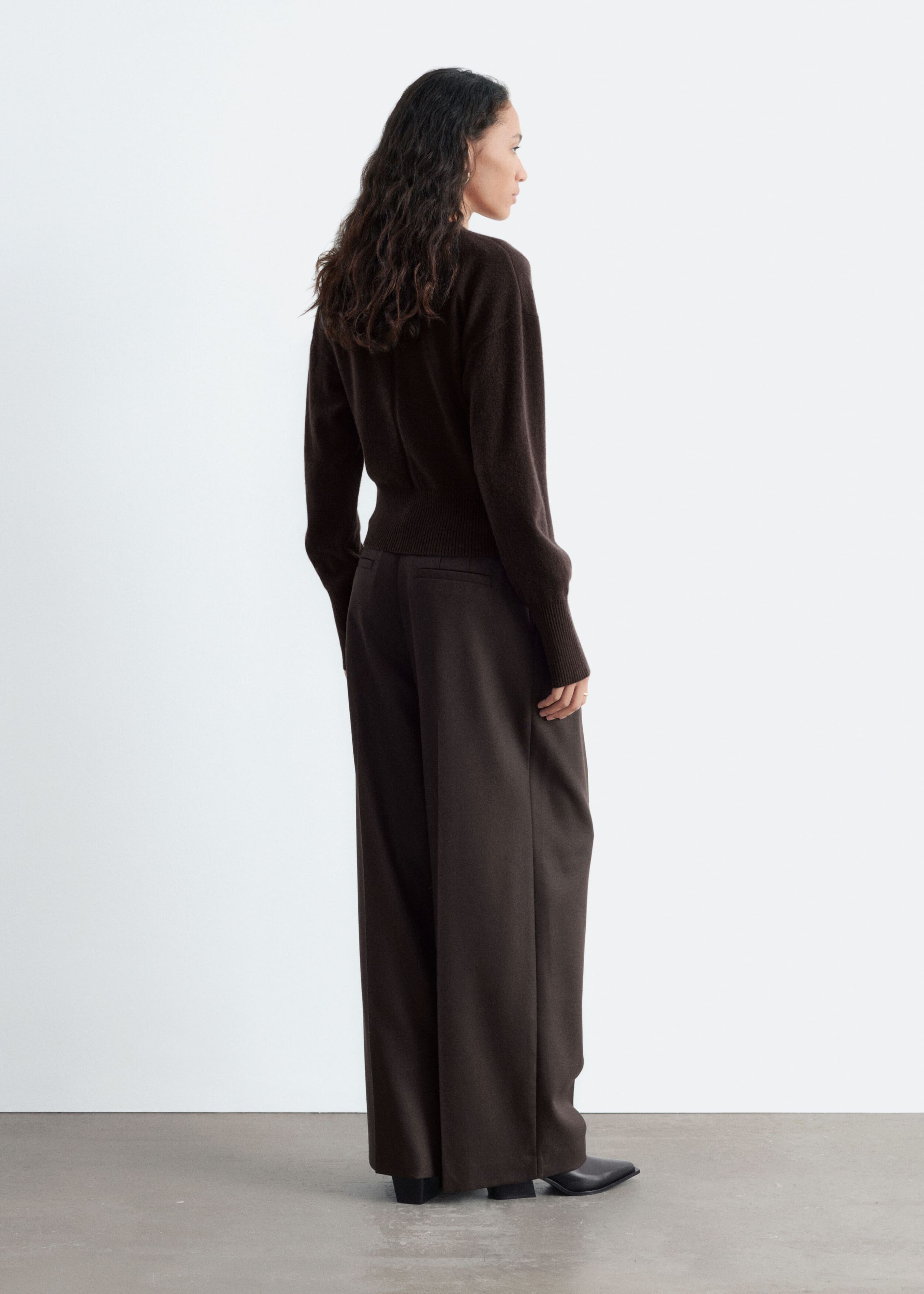 Wool-Blend Tailored Trousers - Black - Lookbook