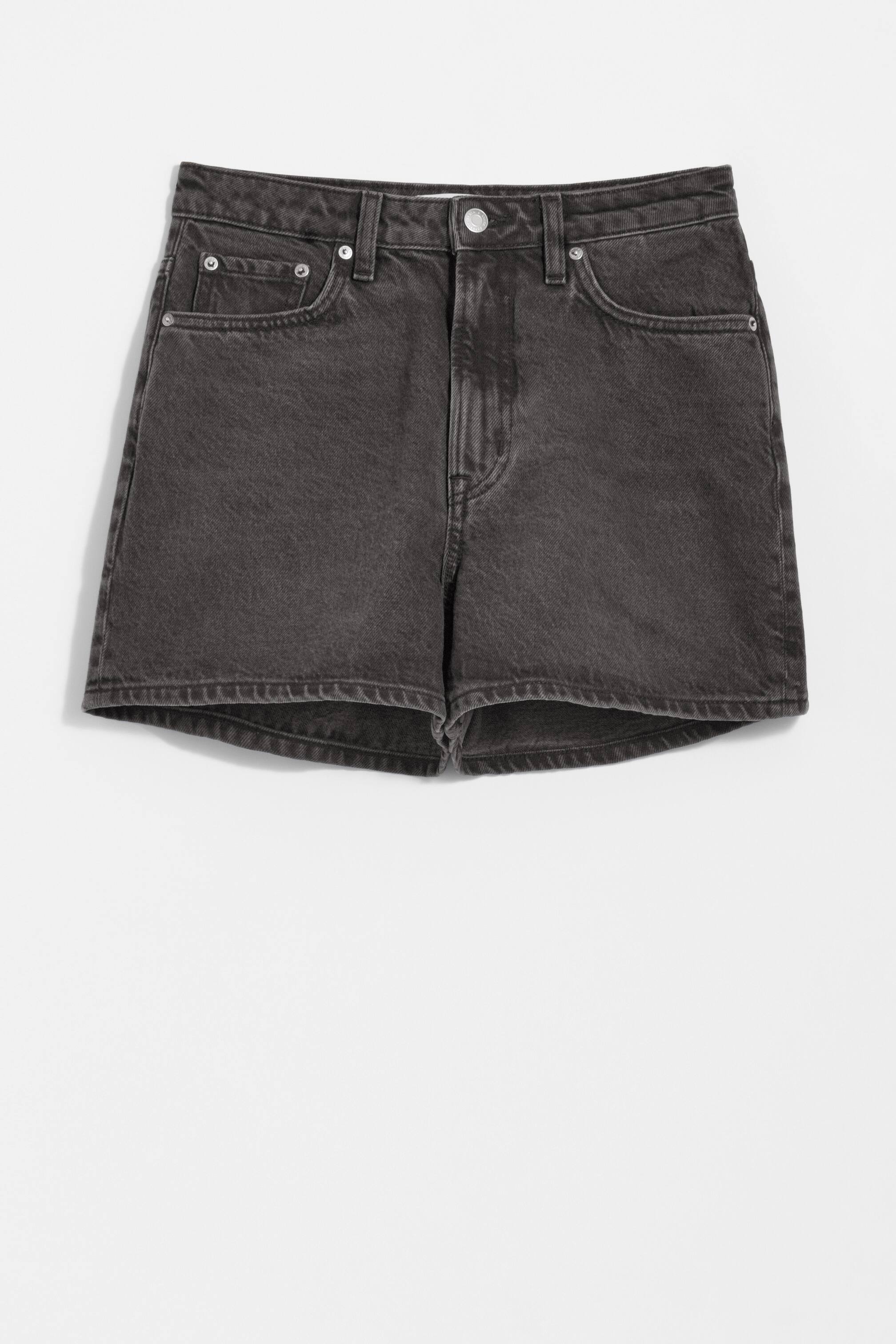 Größeres Bild ansehen: 5-Pocket-Jeansshorts - Schwarz - Ladies | H&M DE 1