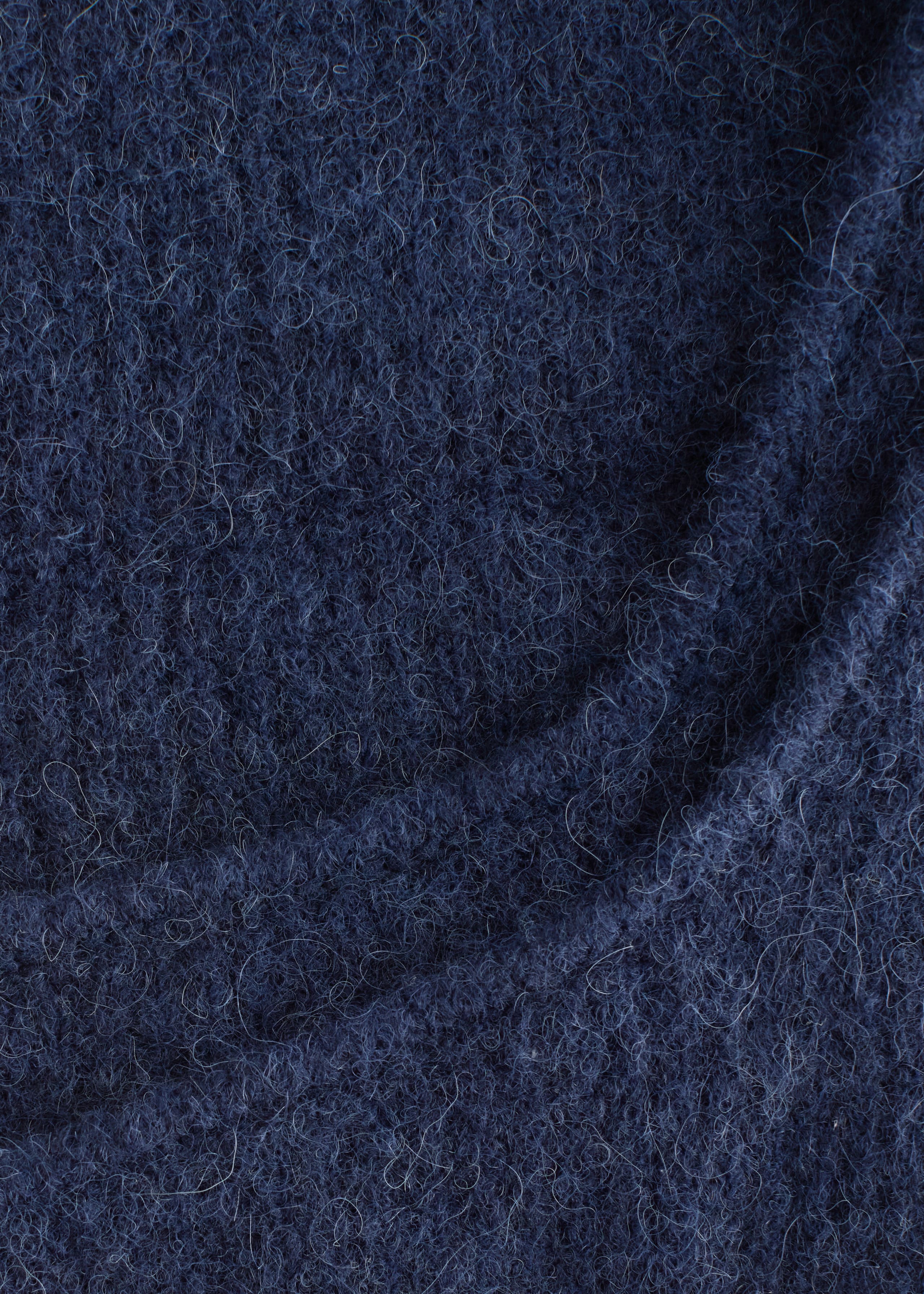 Image of Alpaca-Blend Rib-Knit Hood Scarf