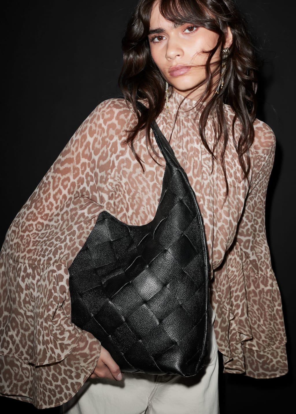 Image of Braided Leather Tote Bag