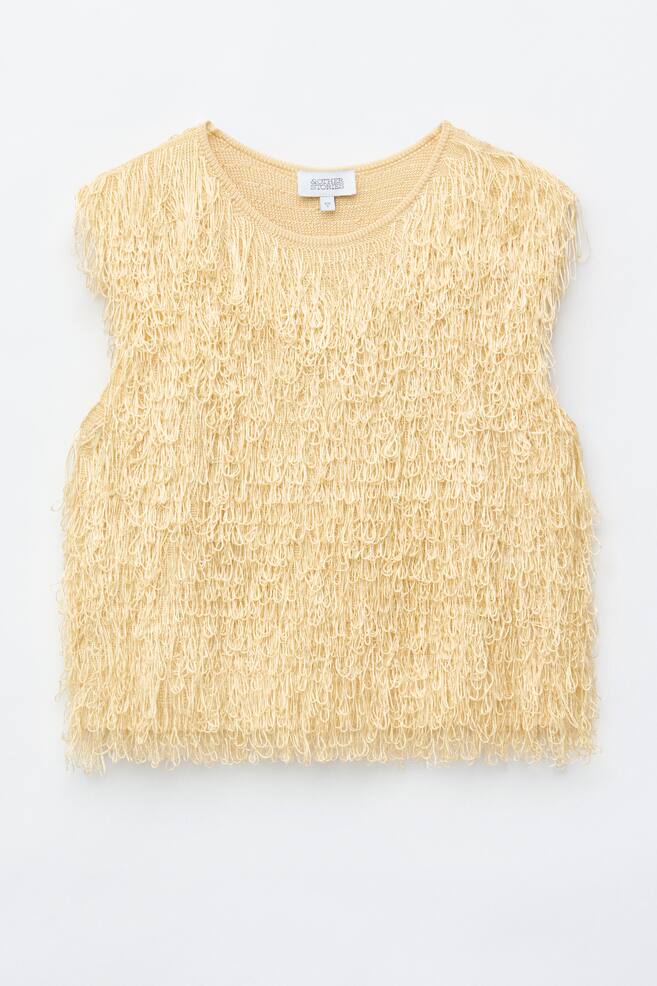 Fringed Top - Cream - 1