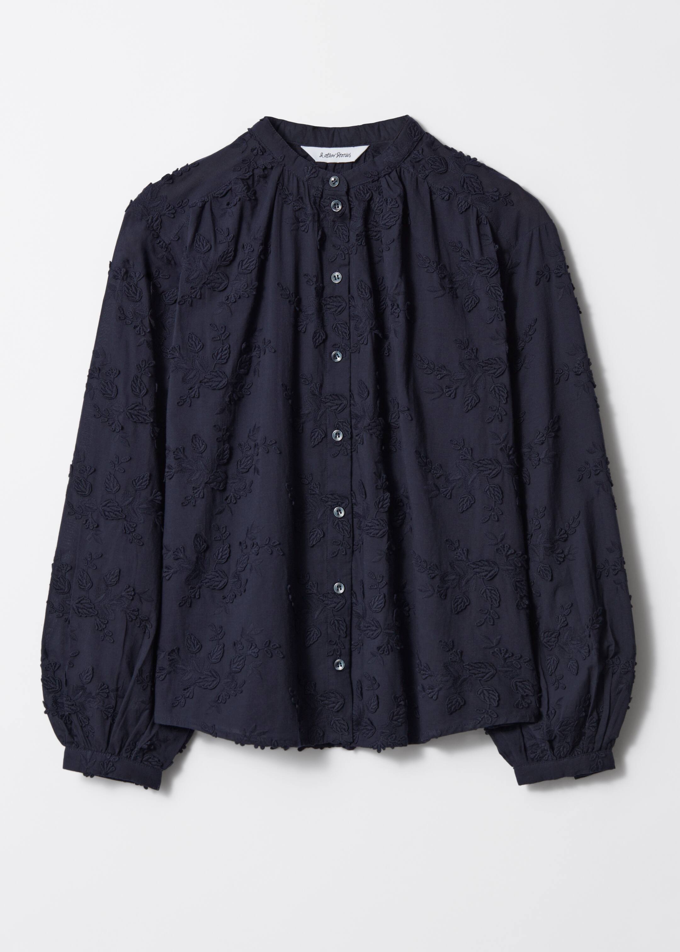 Agrandir l'image: Blouse ample à fleurs en appliqué - Bleu marine - FEMME | H&M CH 6