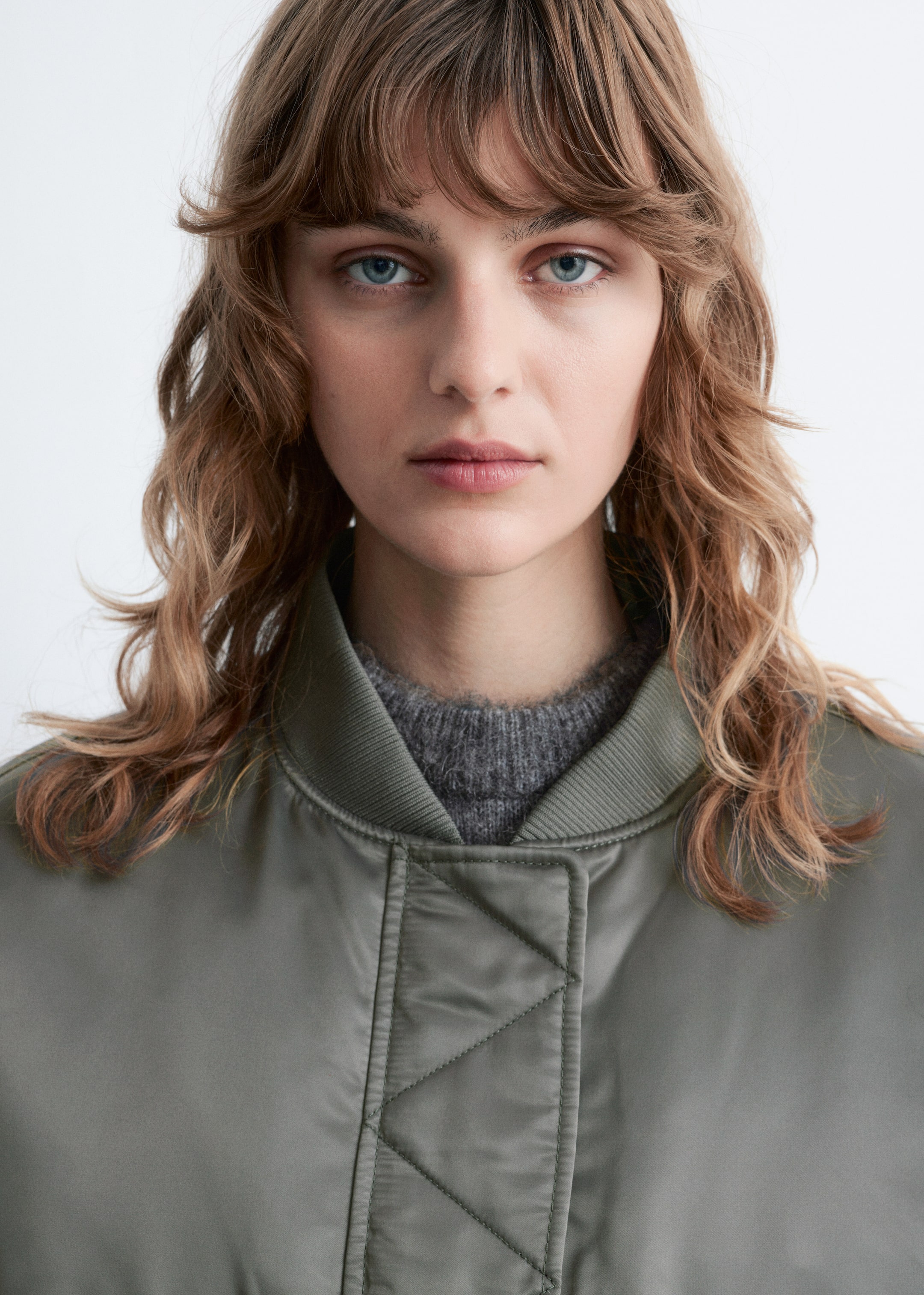 Nagyobb kép megtekintése: Padded Bomber Jacket - Dark grey - NŐI | H&M HU 2