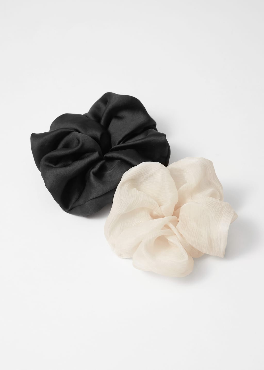 Image of Duo Extra-Large Satin Finish Scrunchie Set