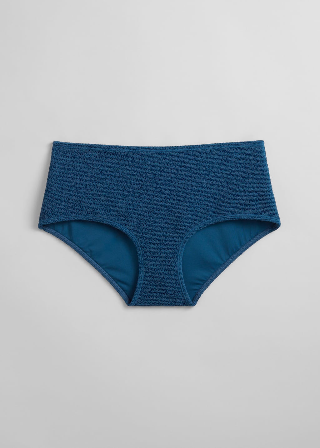 High-Waist Bikini Briefs - Blue - Still Life