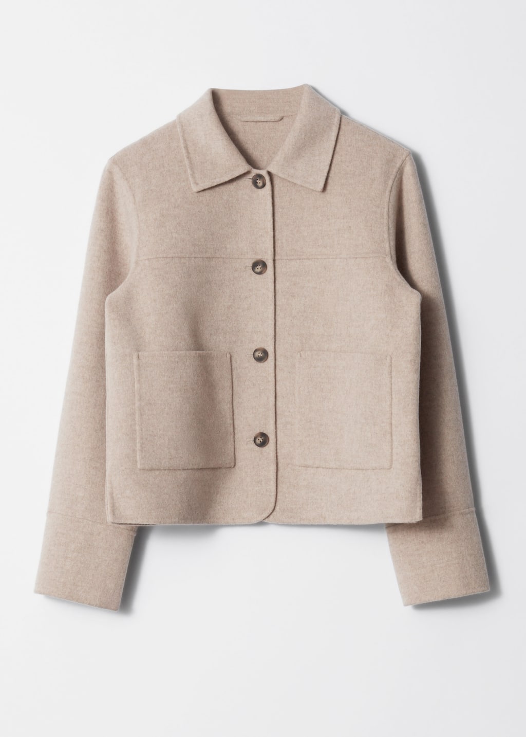 Wolljacke mit Kragen