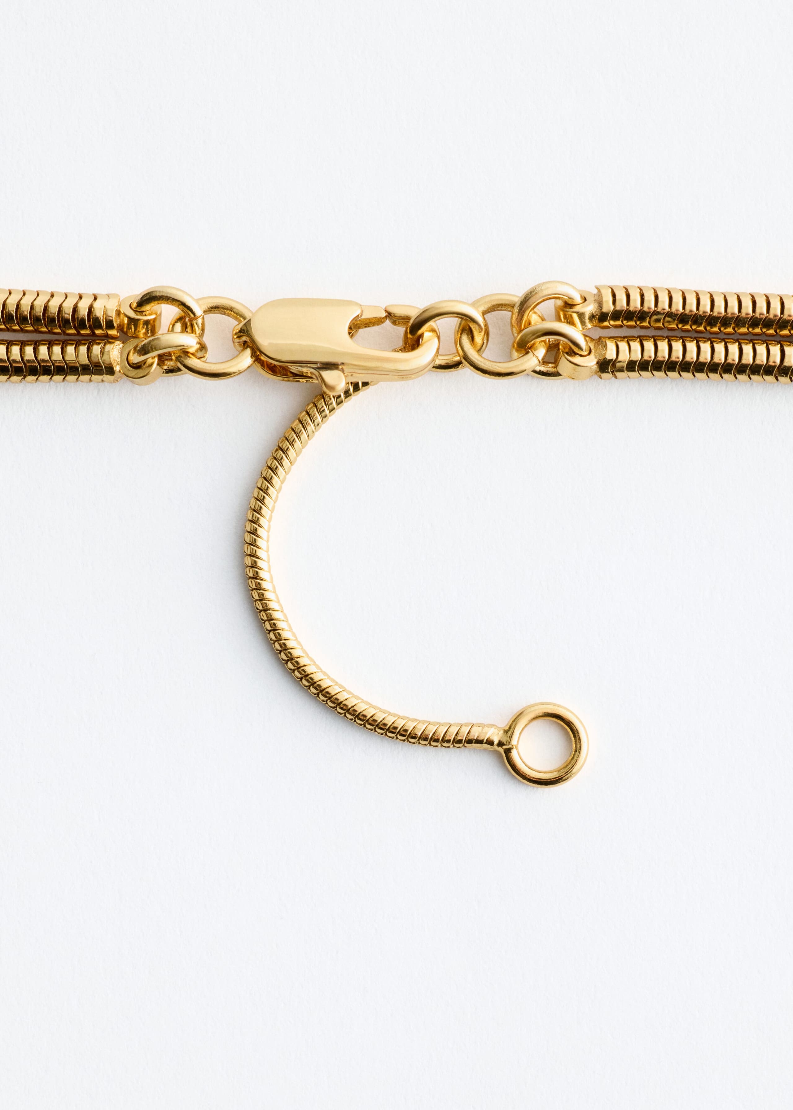 Double Chain Stone Necklace - {{variantName}} - Descriptive Detail