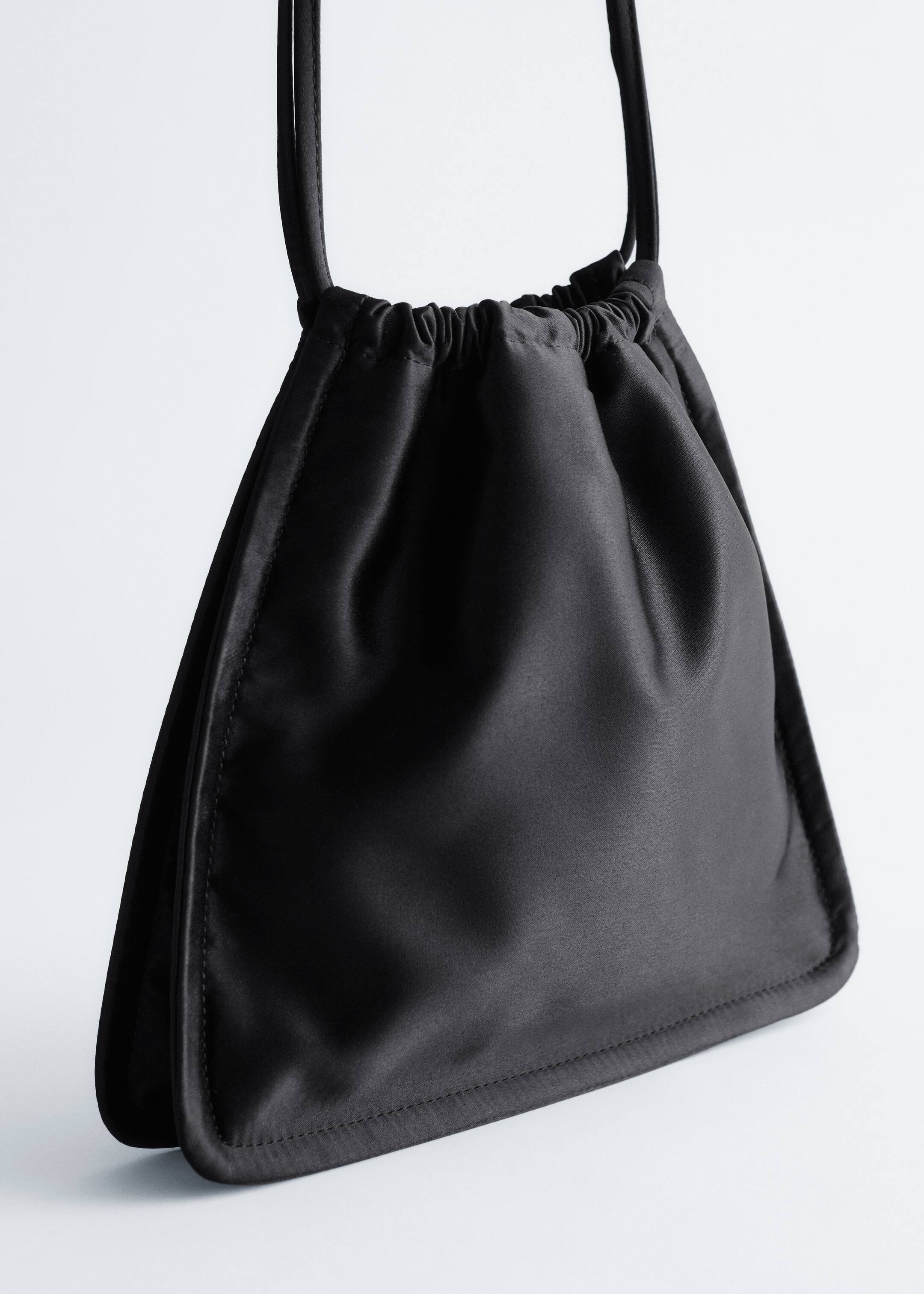 Agrandir l'image: Sac à cordon de serrage en satin - Noir - FEMME | H&M BE 3