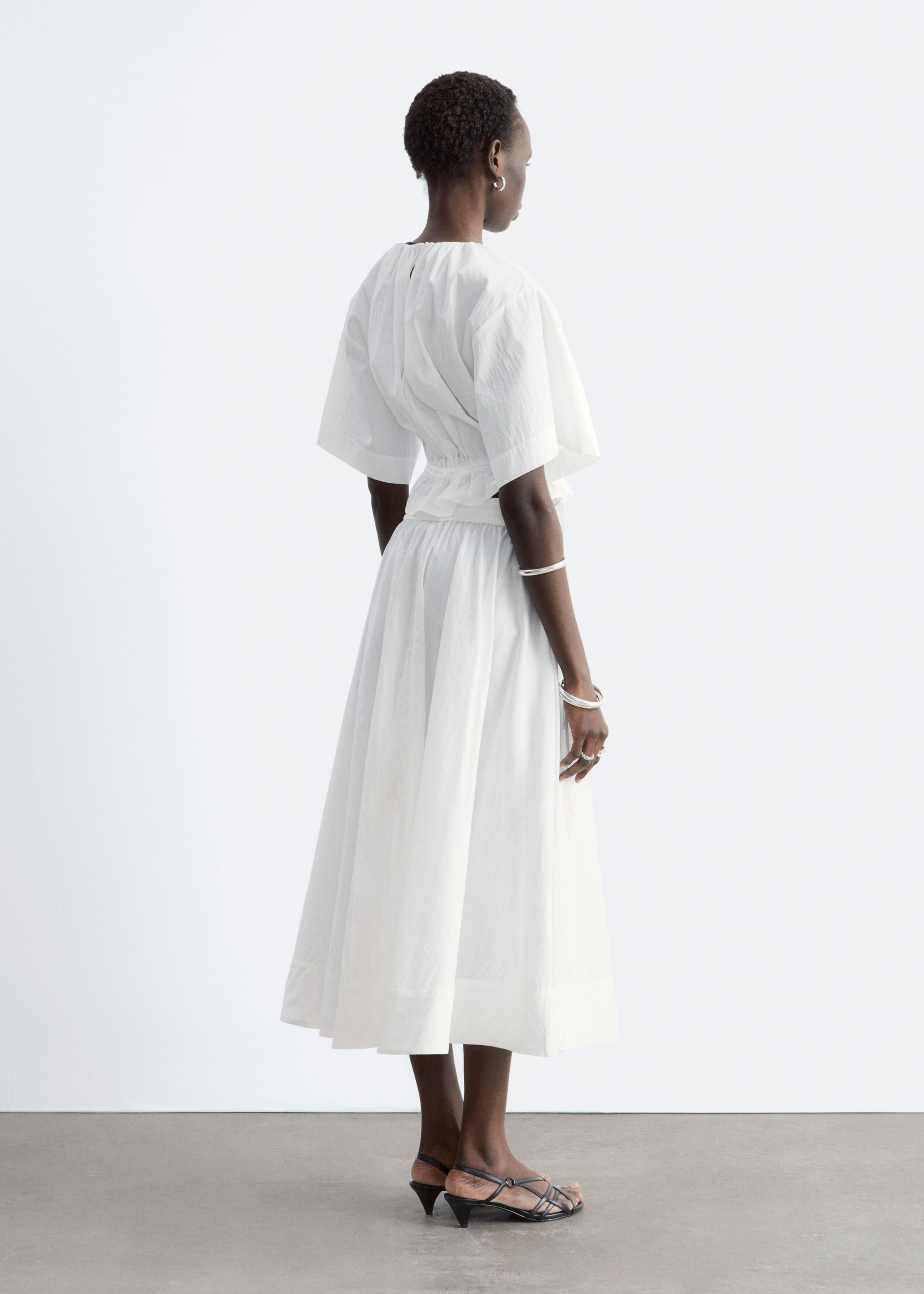 Drawstring Top - Red - Lookbook