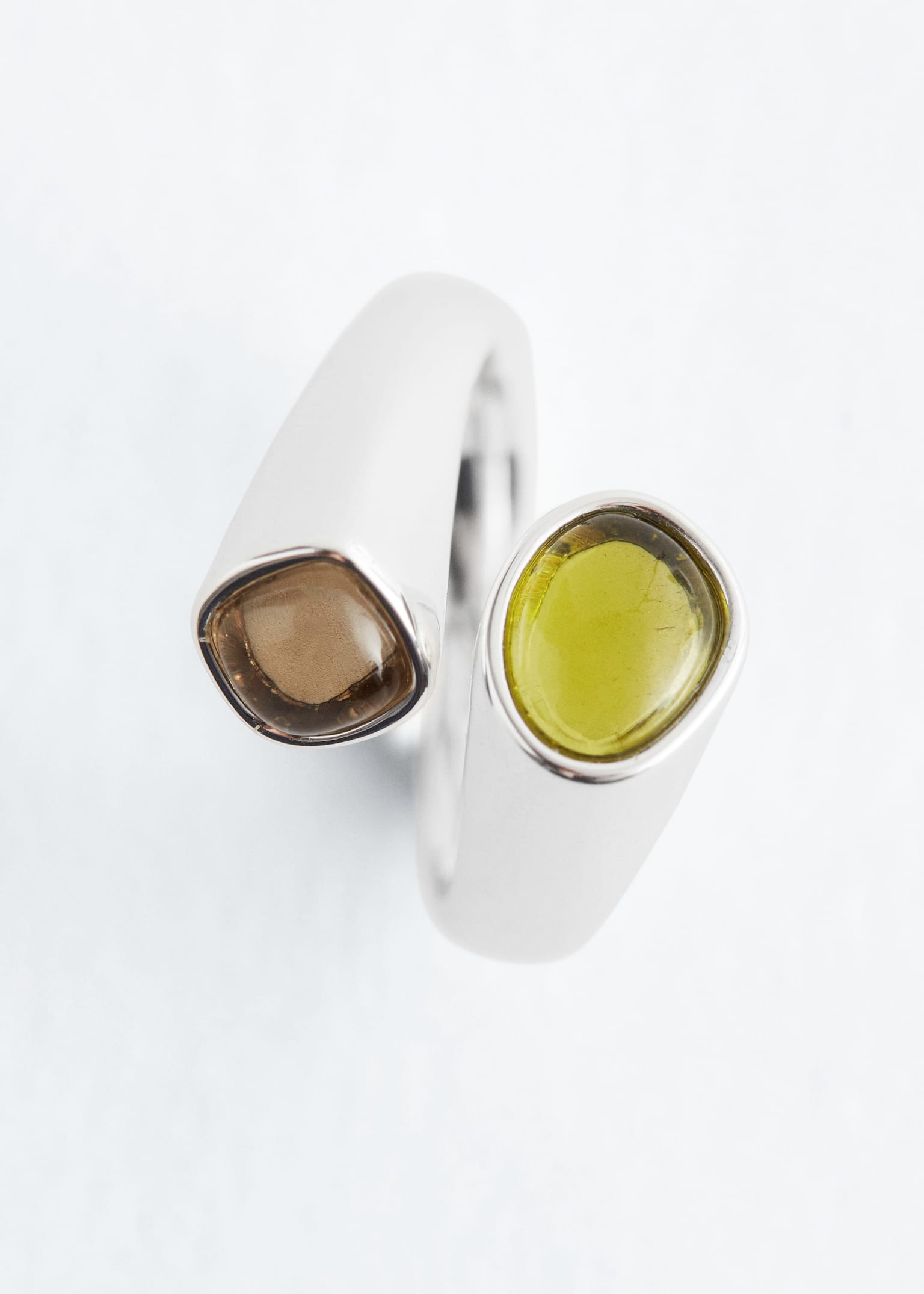 Crystal Wrap Ring - Silver/Gold - 3