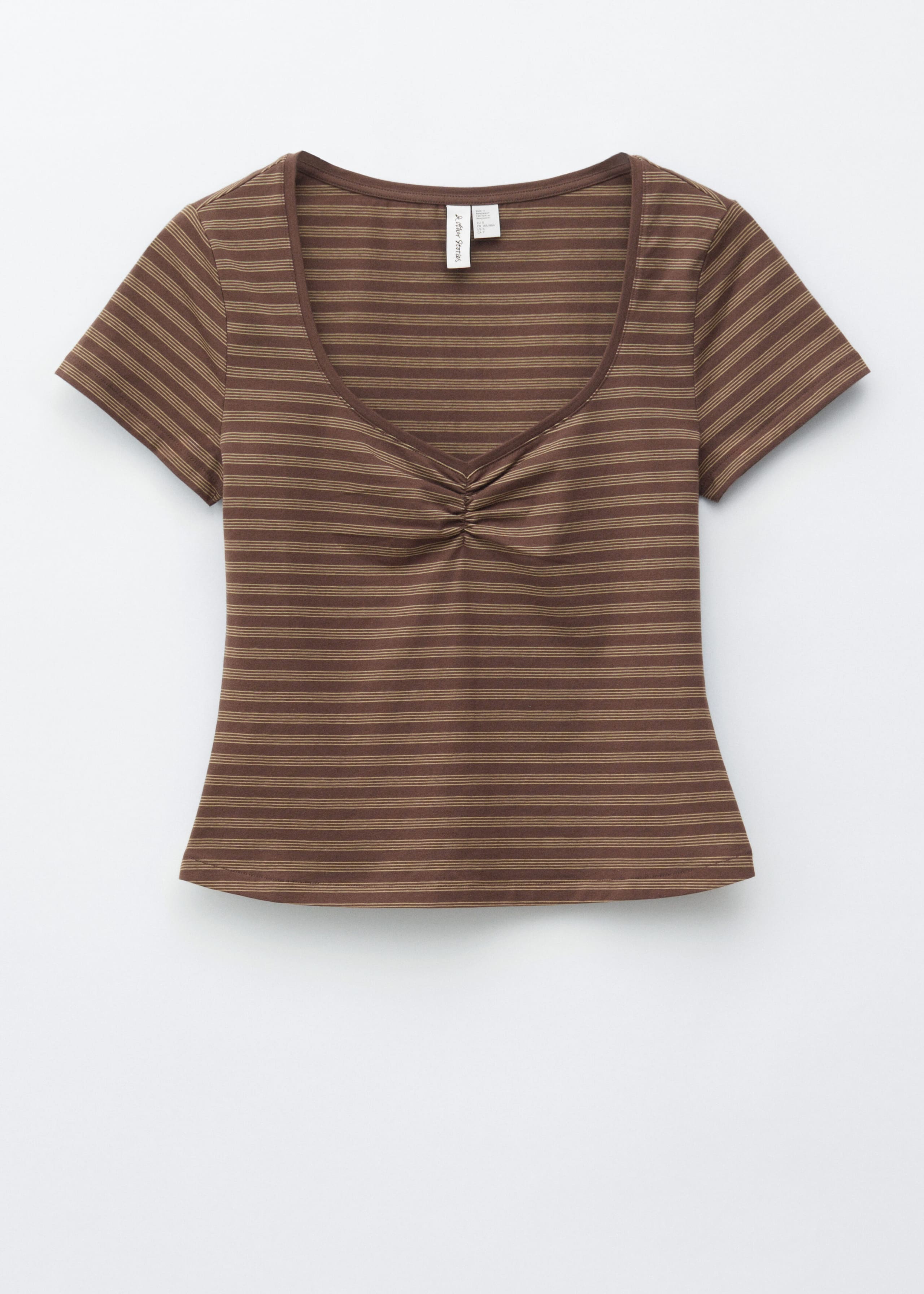 Image of Ruched Bust Jersey Top