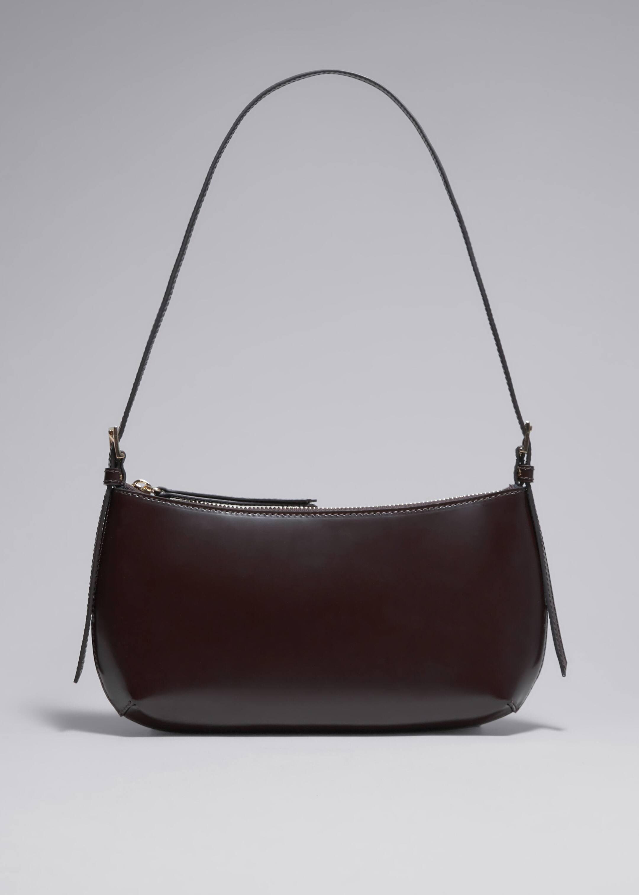הצגת תמונה גדולה יותר: Petit Leather Shoulder Bag - Mahogany - Ladies | H&M IL 1