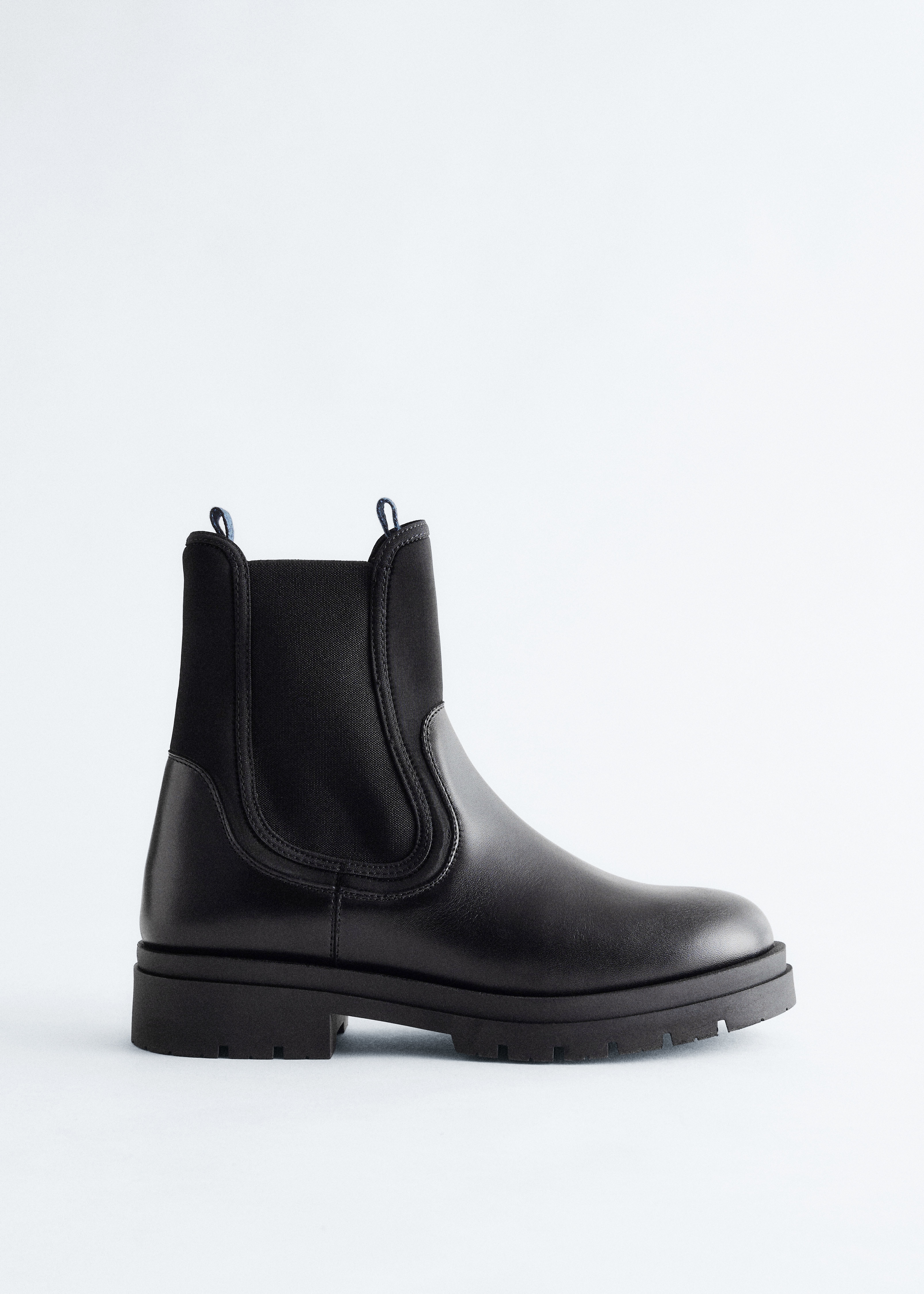 Bottines en cuir - Noir