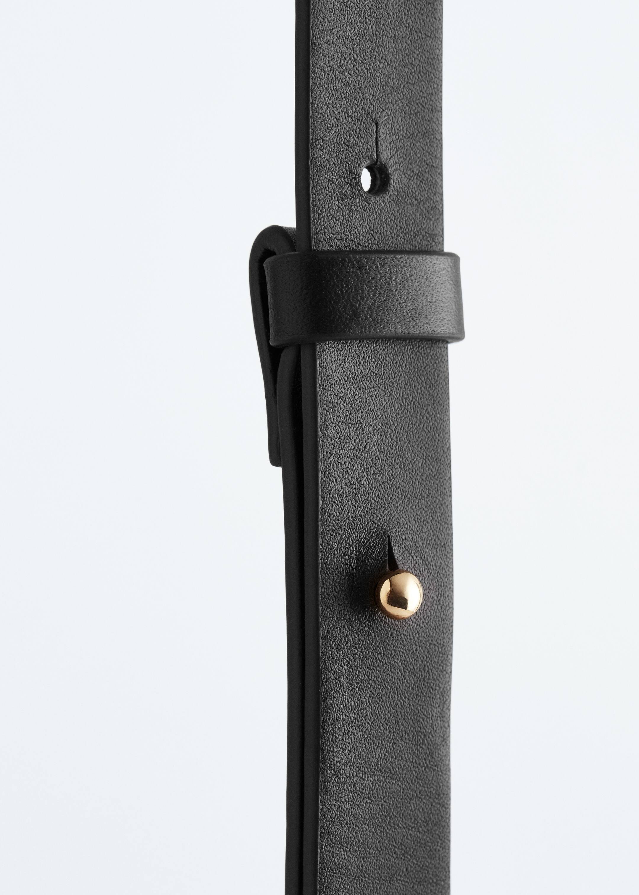 Zobacz większy obraz: Podwójna skórzana torba crossbody - Czarny - ONA | H&M PL 5