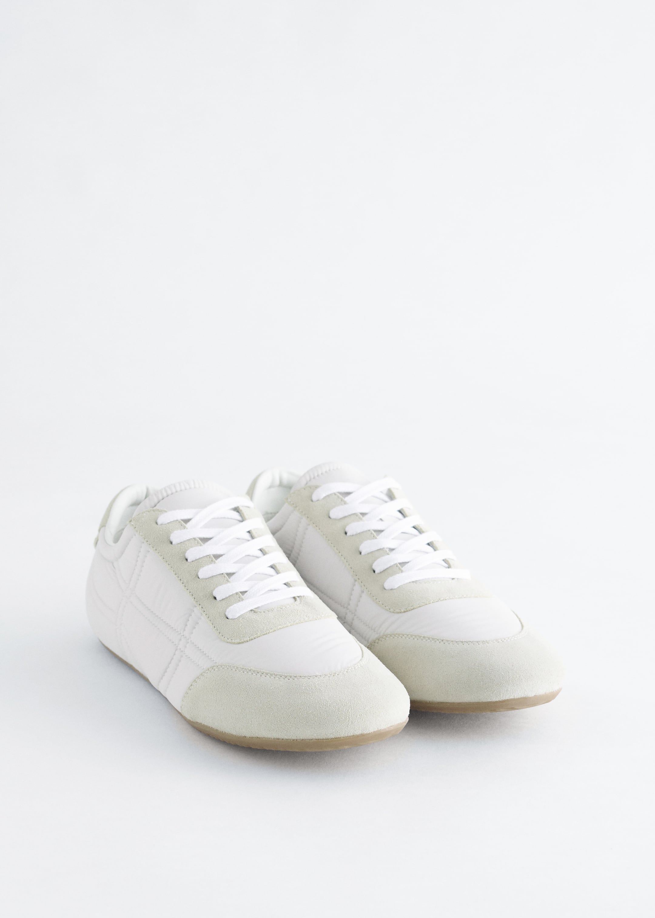 Agrandir l'image: Baskets à détails en daim - Blanc/Beige - FEMME | H&M FR 4