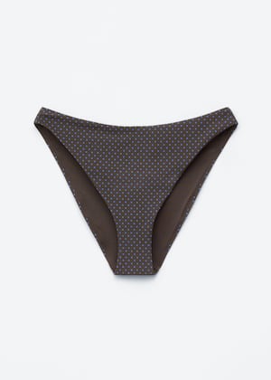 Dark Brown/Blue dots