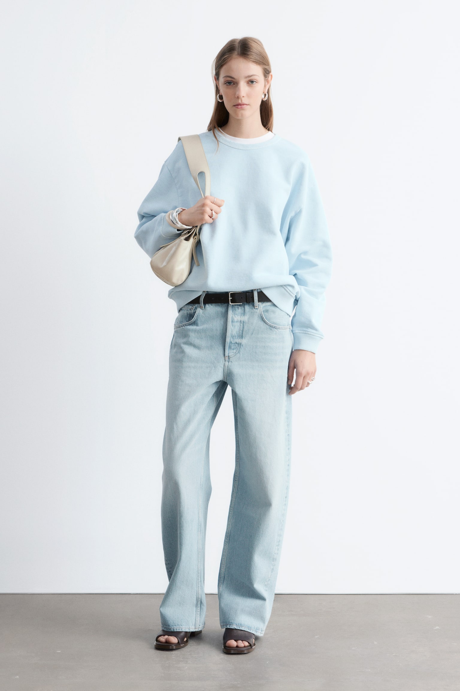 סווטשירט אוברסייז מכותנת ג'רסי - 6