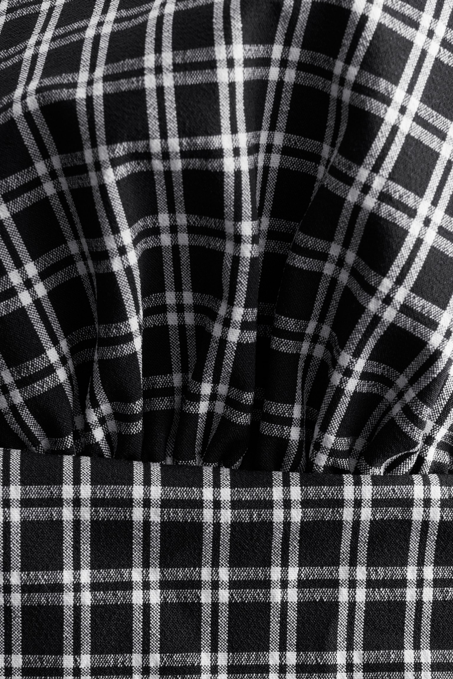 Costum de Baie cu Decolteu în V - Negru/Galben/Carouri - 7