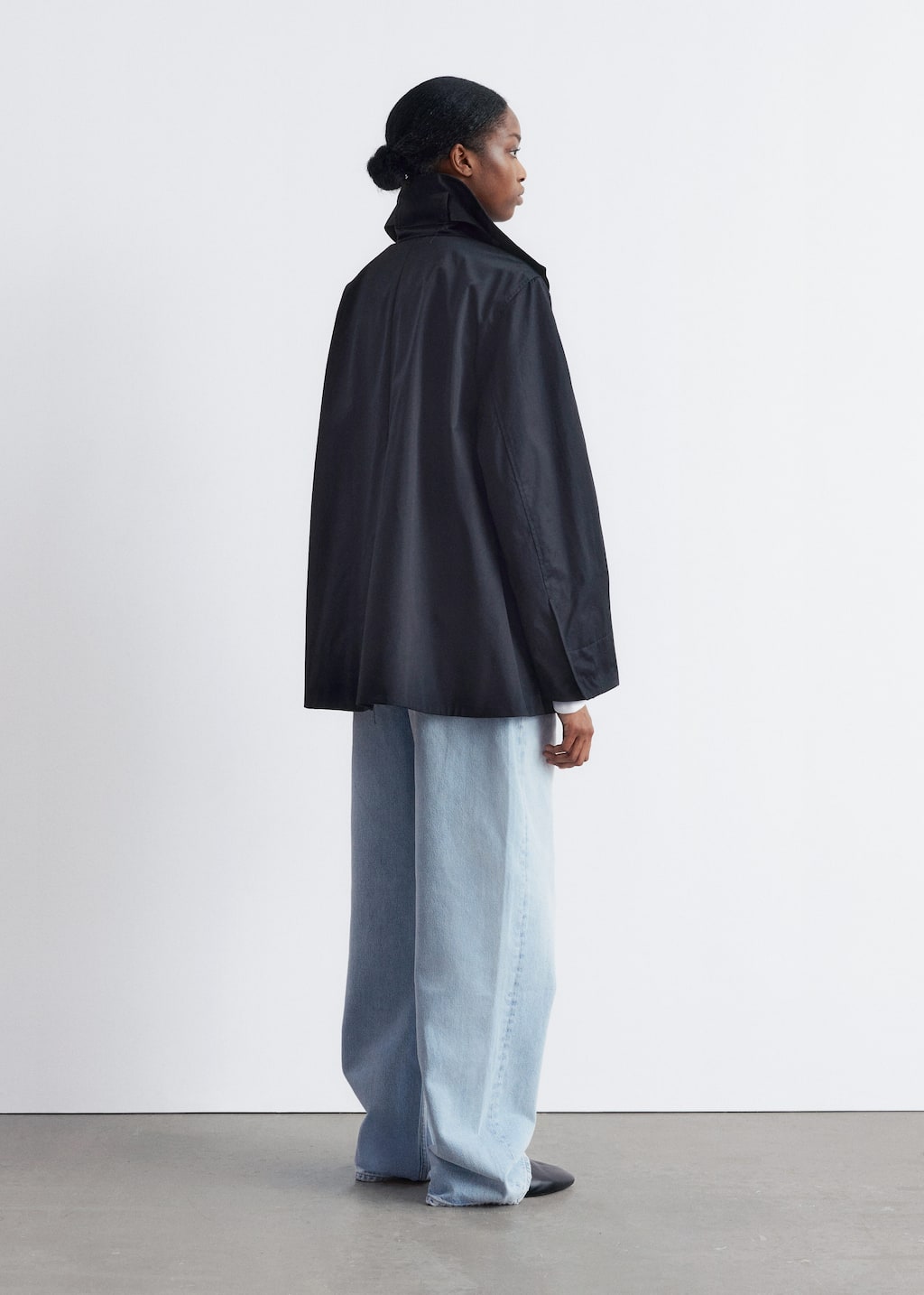 Image of A-line Funnel-Neck Jacket