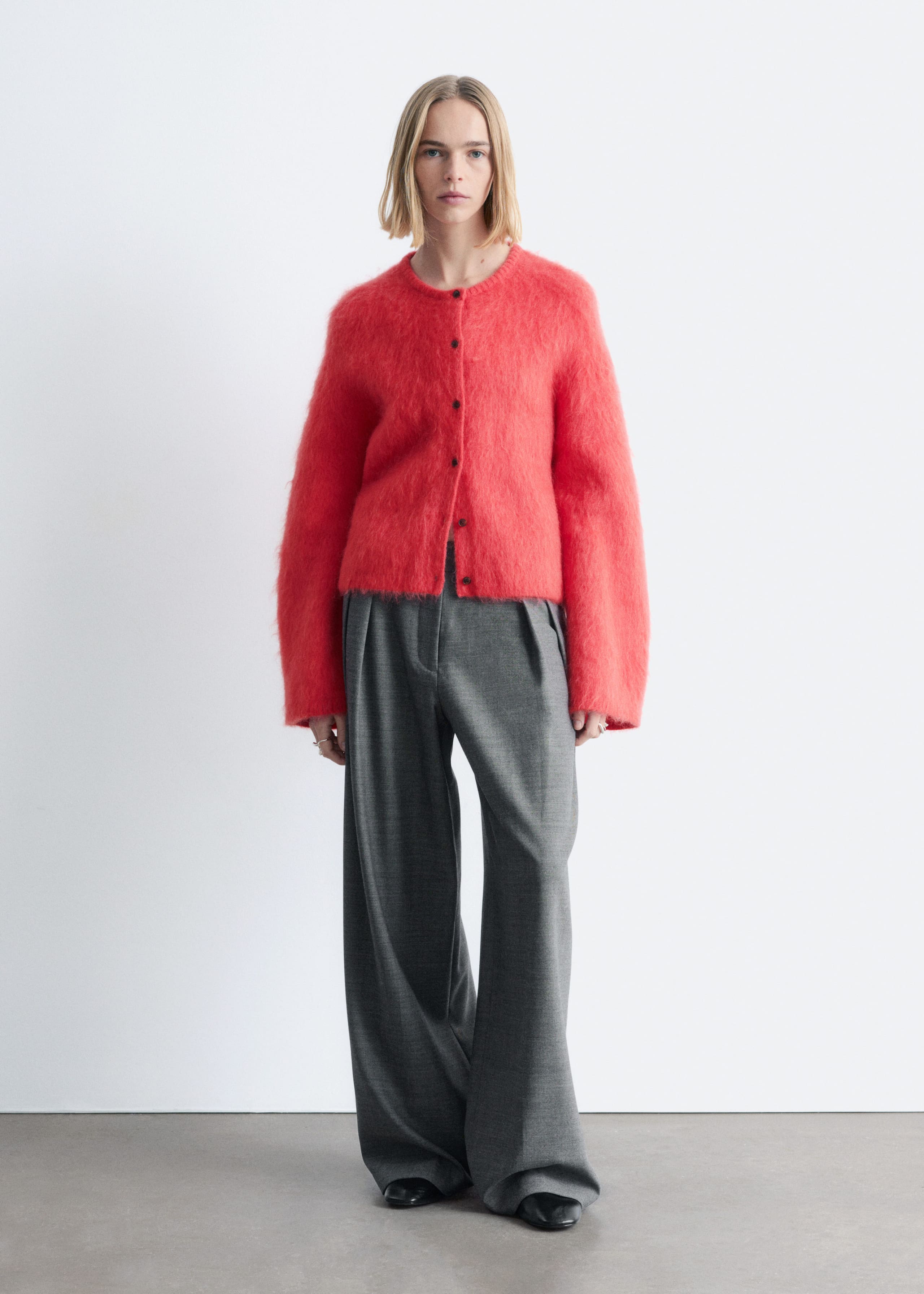 Image of Brushed Mohair-Blend Cardigan