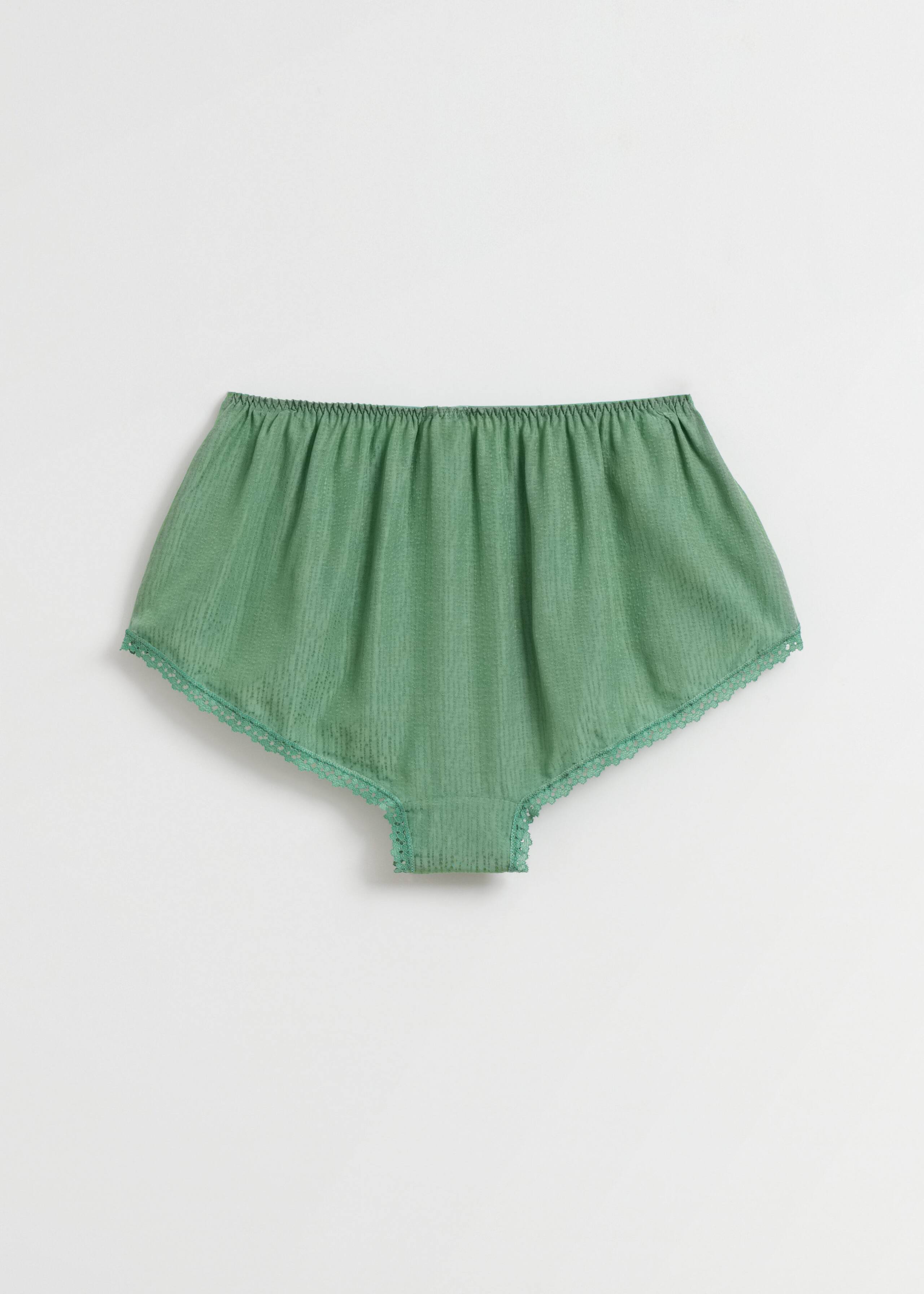Relaxed High Waisted Briefs - Dusty green - Still Life