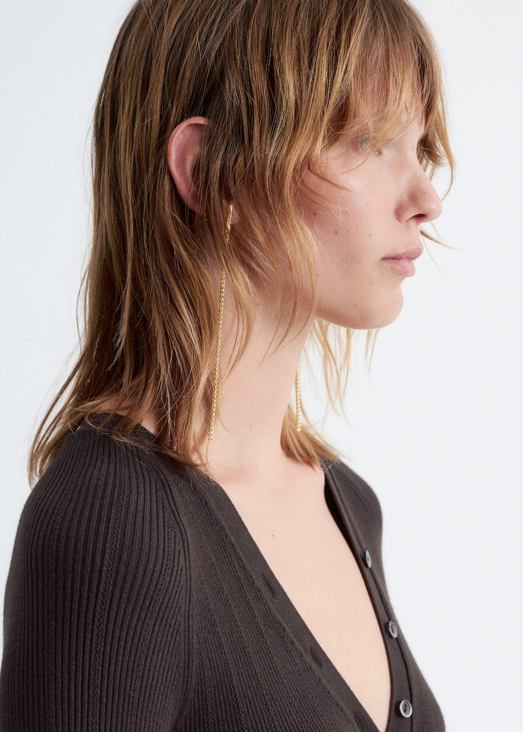 Image of Long-Sleeve Rib-Knit Bodysuit