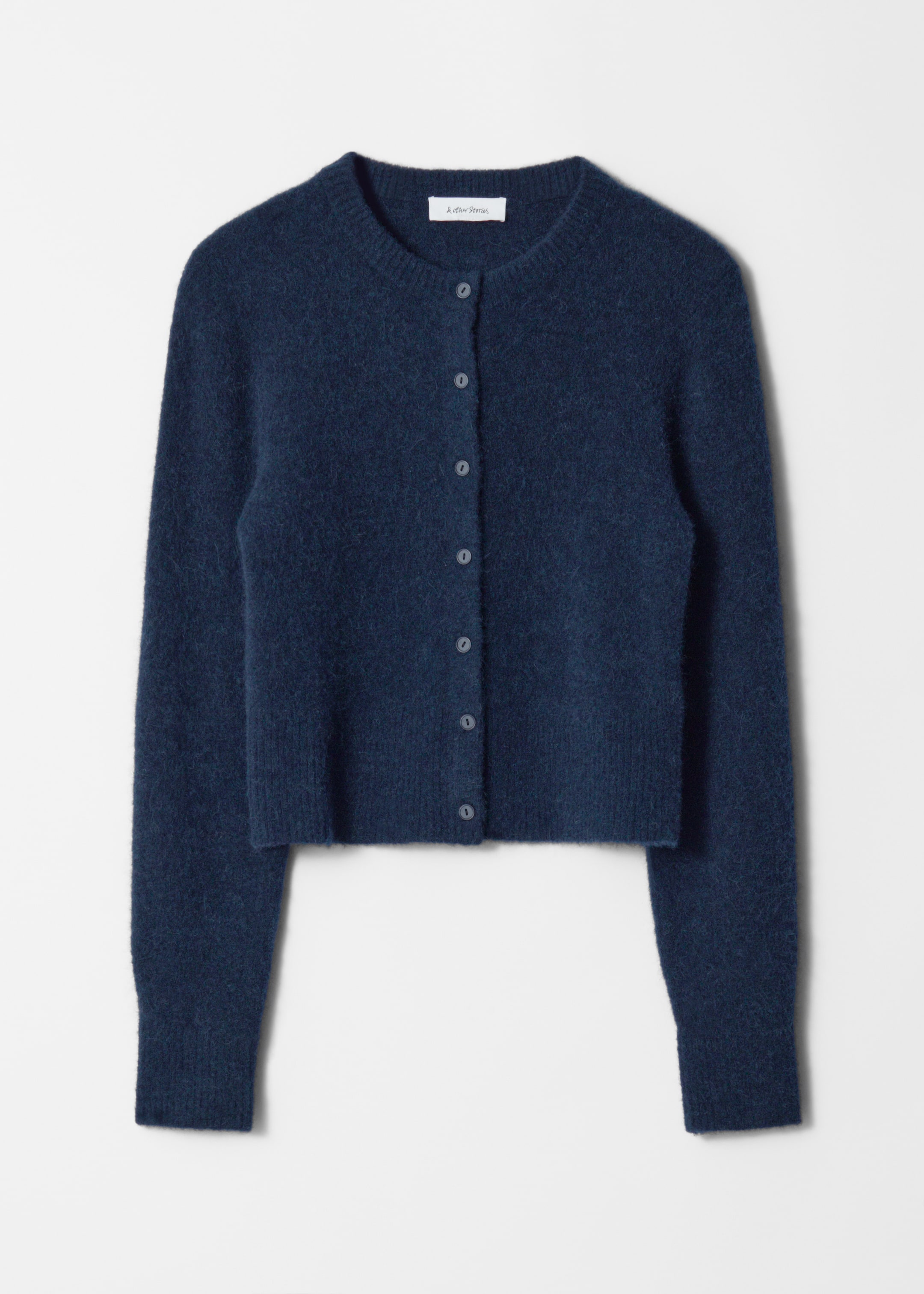 Grösseres Bild ansehen: Strickjacke aus Alpaka-Mix - Dunkelblau - DAMEN | H&M CH 1