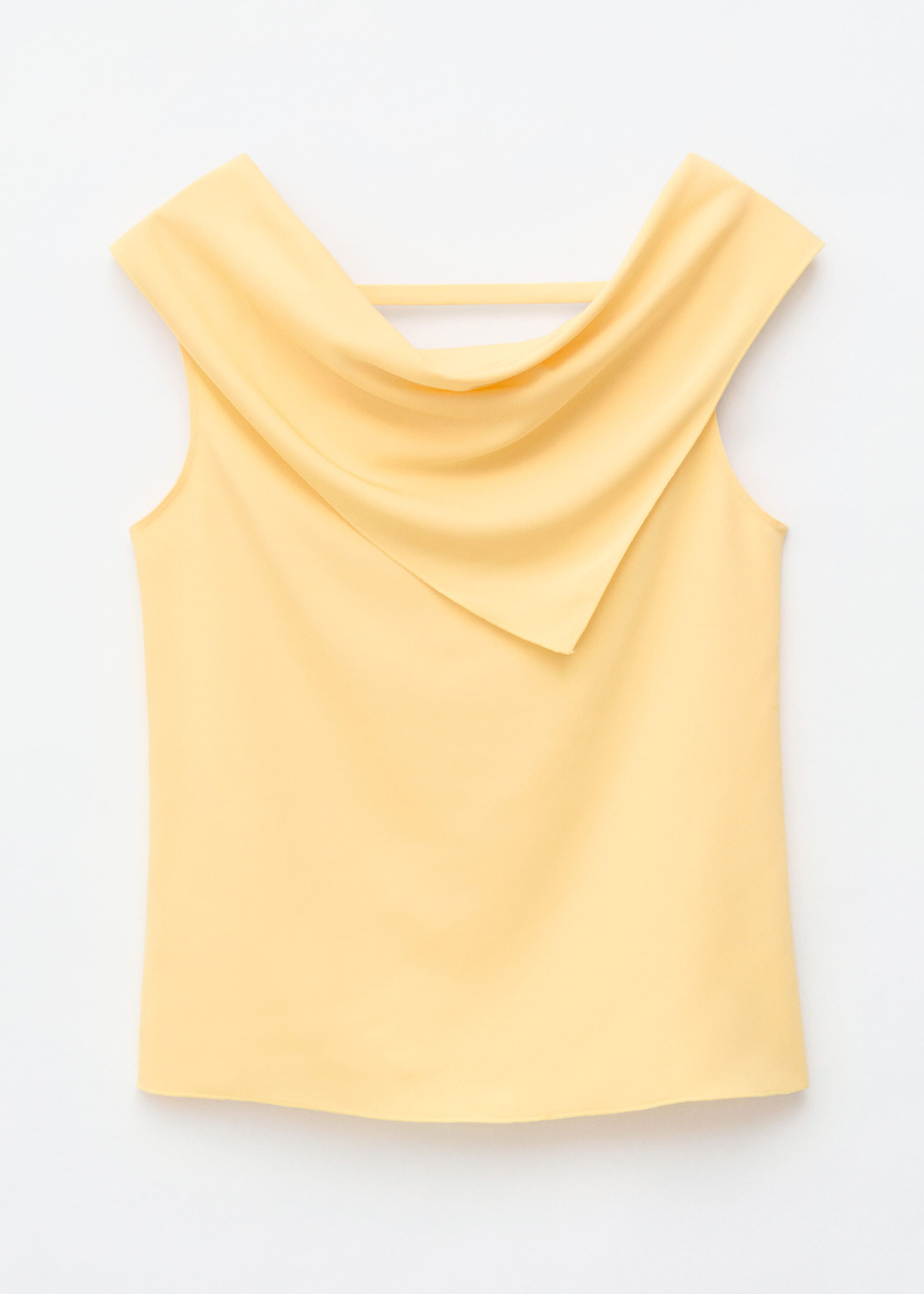 Haut sans manches avec foulard - Jaune clair - Lookbook