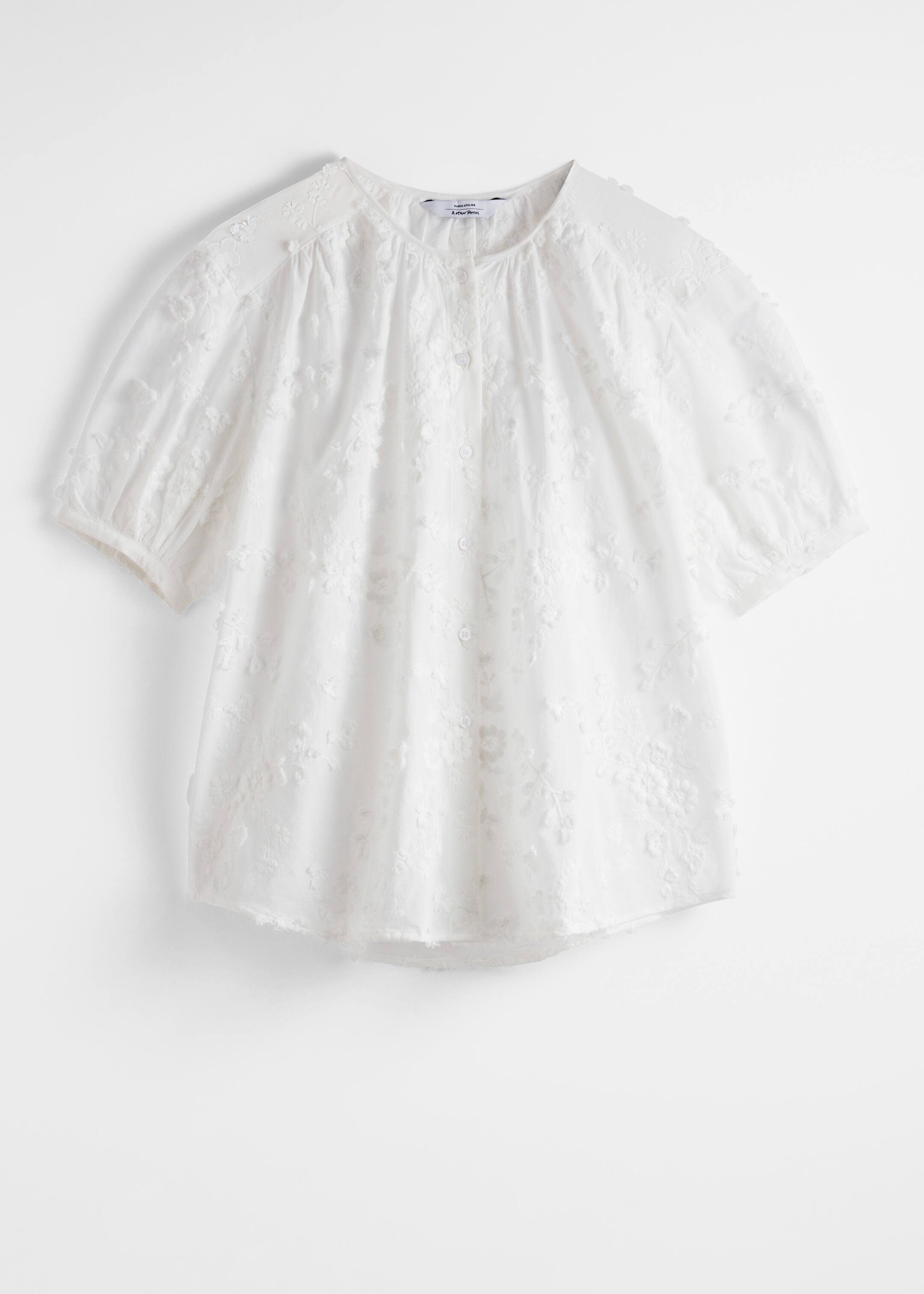 Größeres Bild anzeigen: Oversized-Bluse mit Puffärmeln - Weiß - Ladies | H&M AT 5