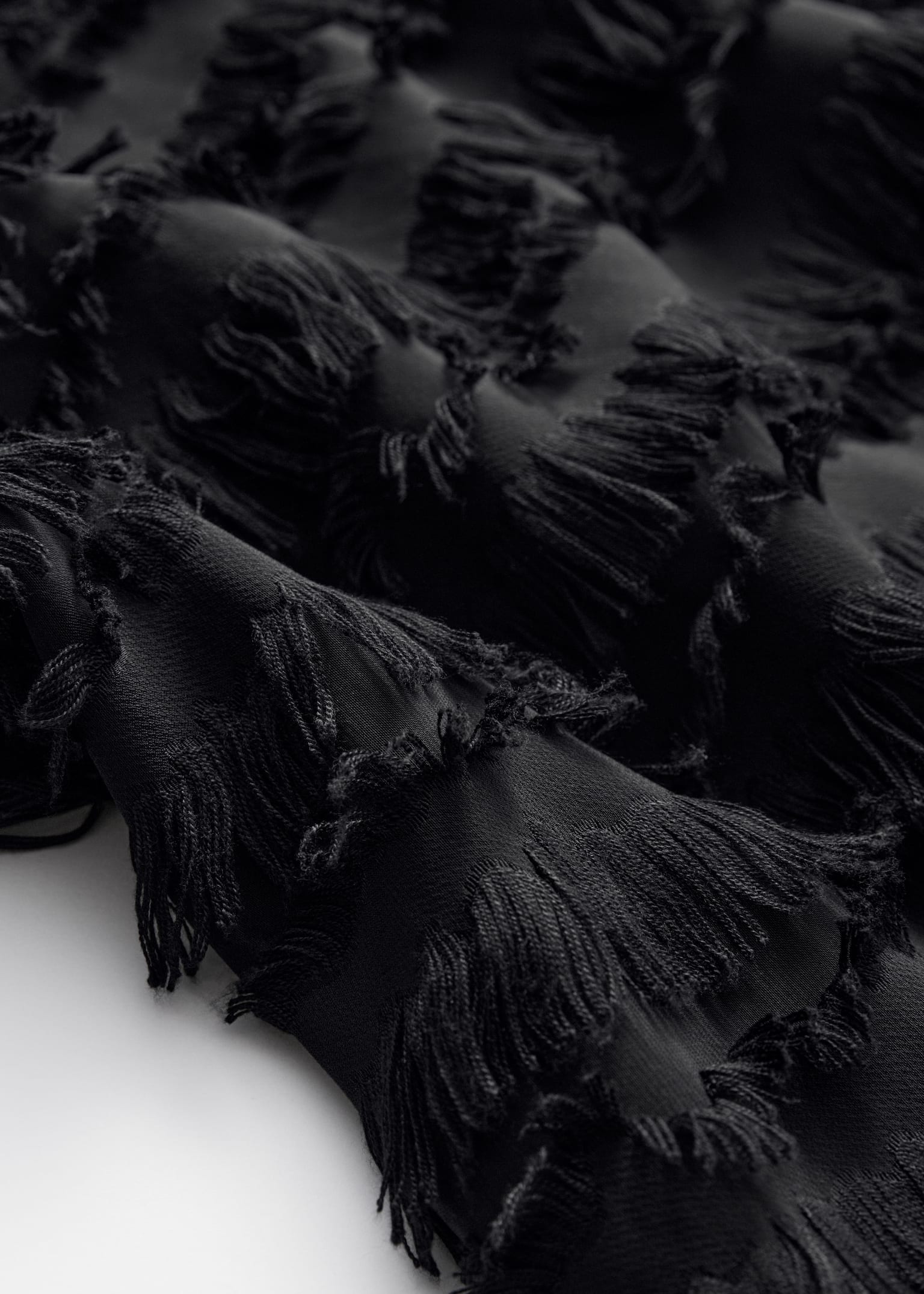 Minikjole med volanger - Black - 2