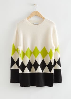 Lime Green and White