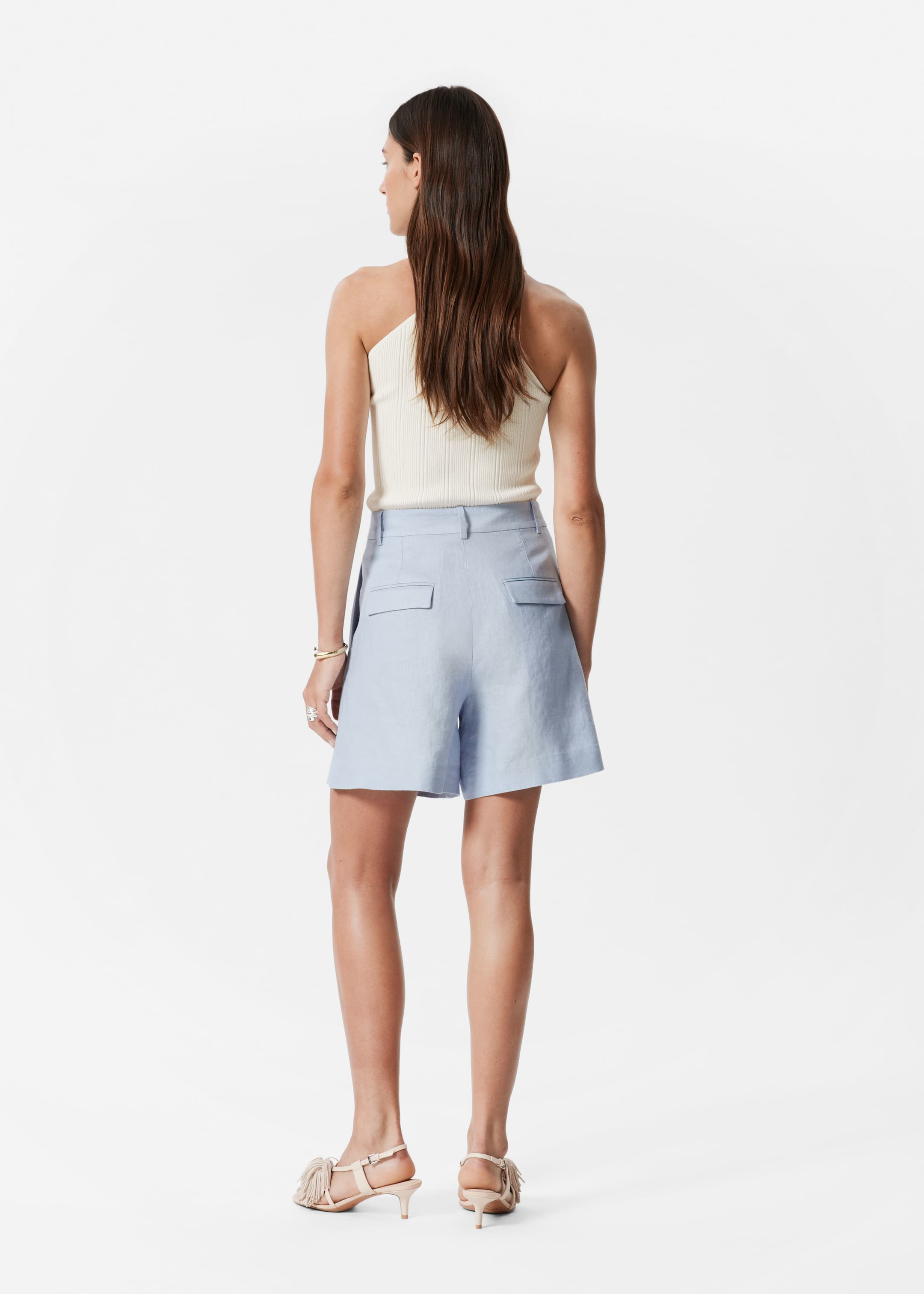 Größeres Bild anzeigen: Leinen-Shorts - Hellblau - Ladies | H&M AT 3
