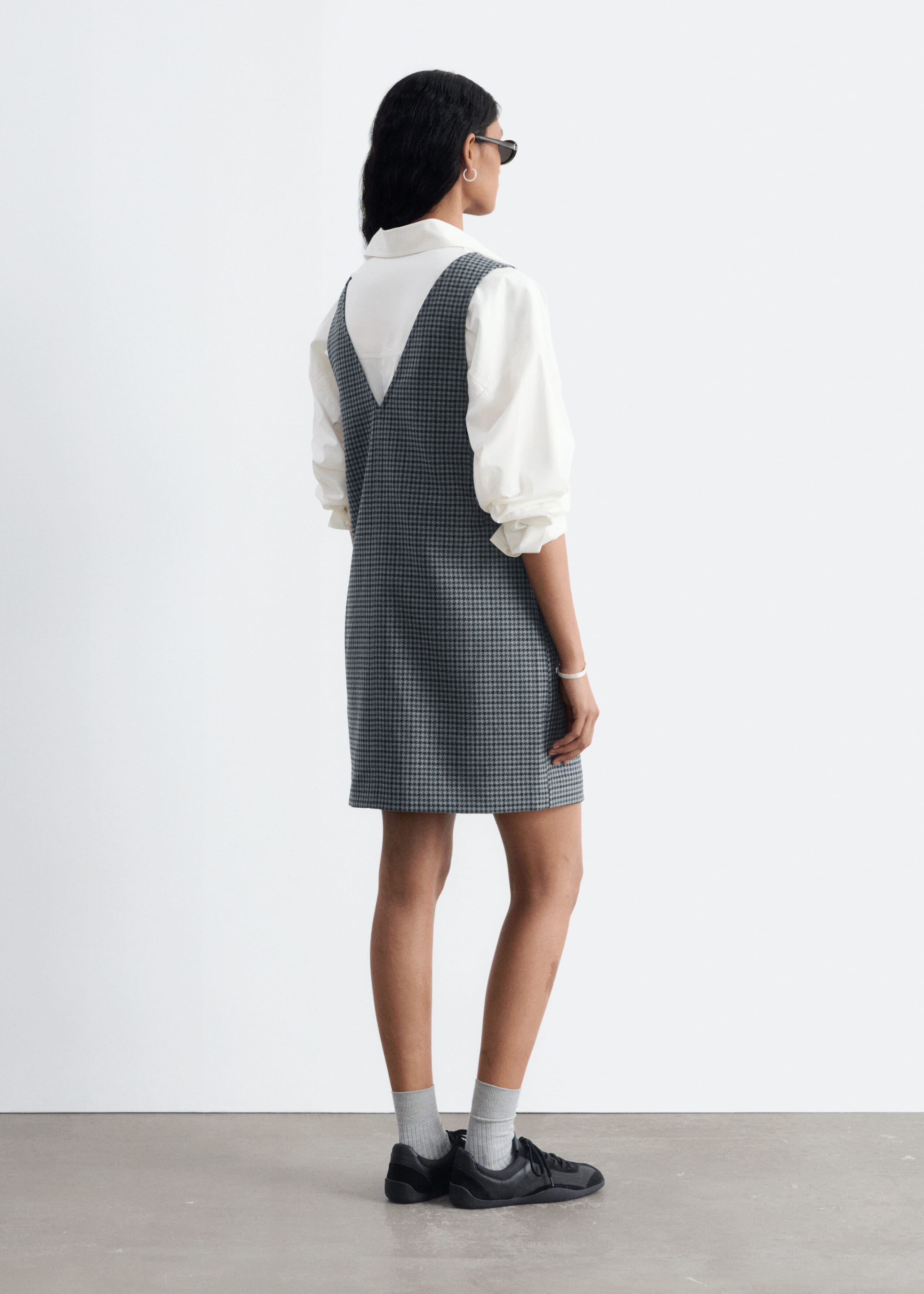 Houndstooth Dress - Grey/Checked - Still Life