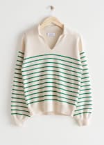 White/Green Stripes