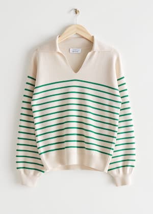 White/Green Stripes