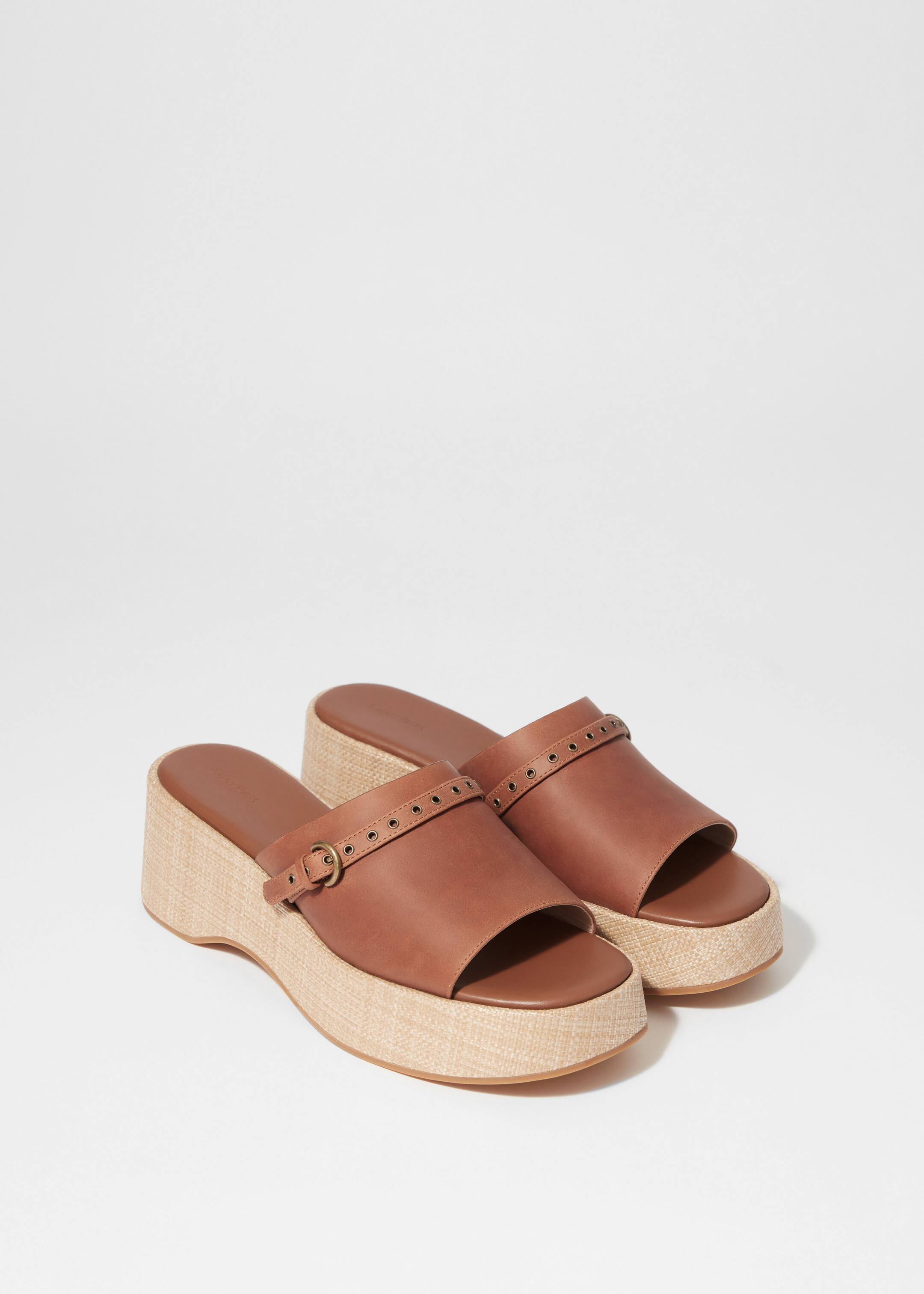 Agrandir l'image: Mules en daim à plateformes - Cognac - FEMME | H&M BE 4