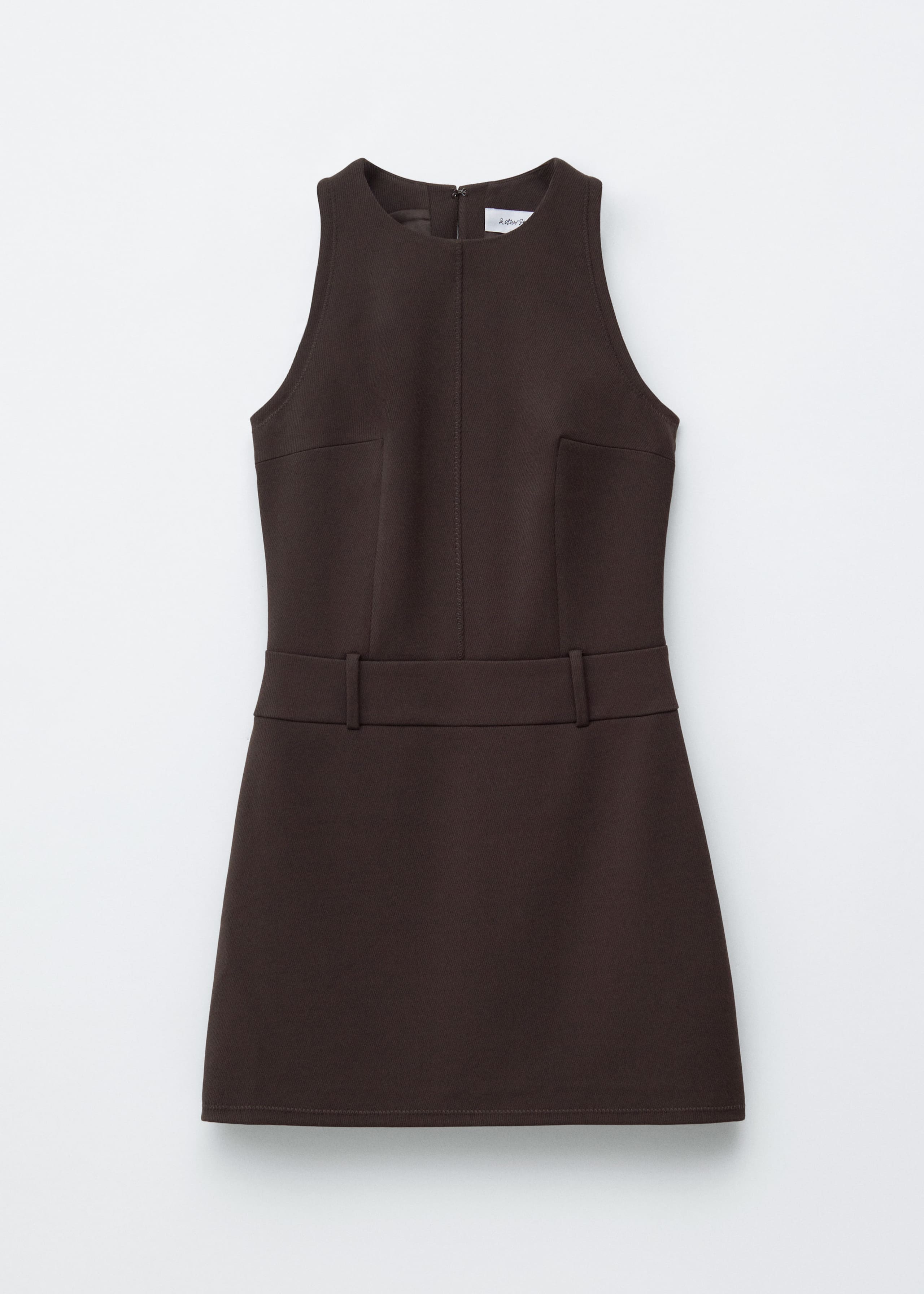 Image of Sleeveless A-Line Mini Dress