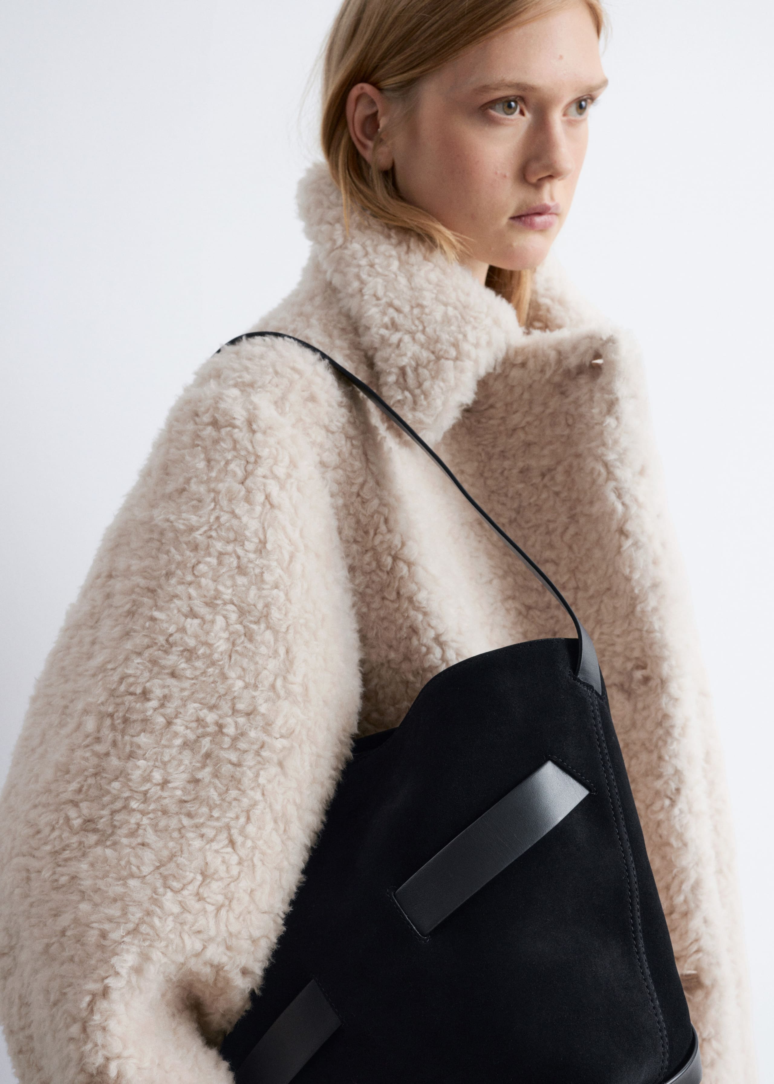 Image of Suede Bucket Bag